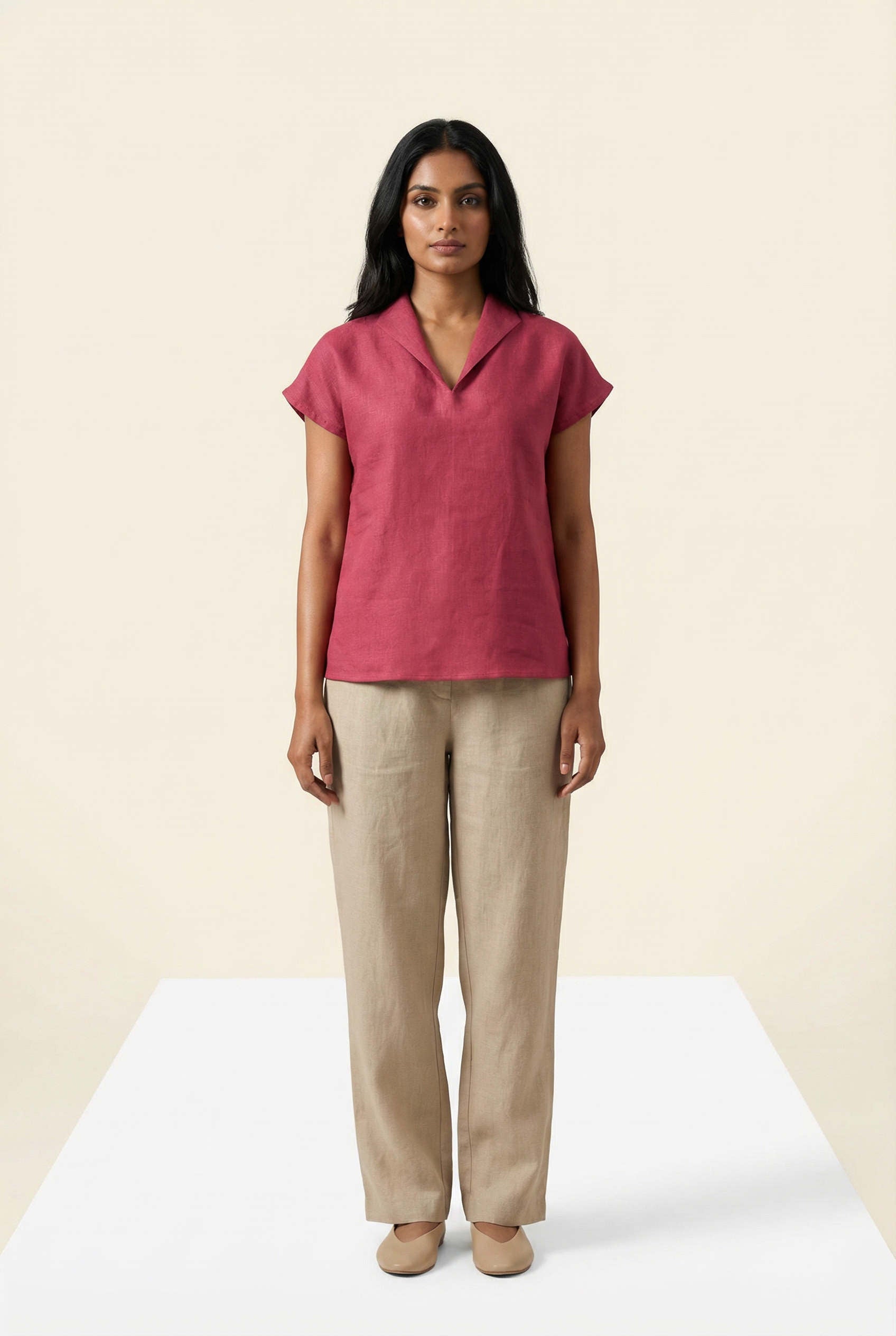 Maelis Top Fuchsia Pink