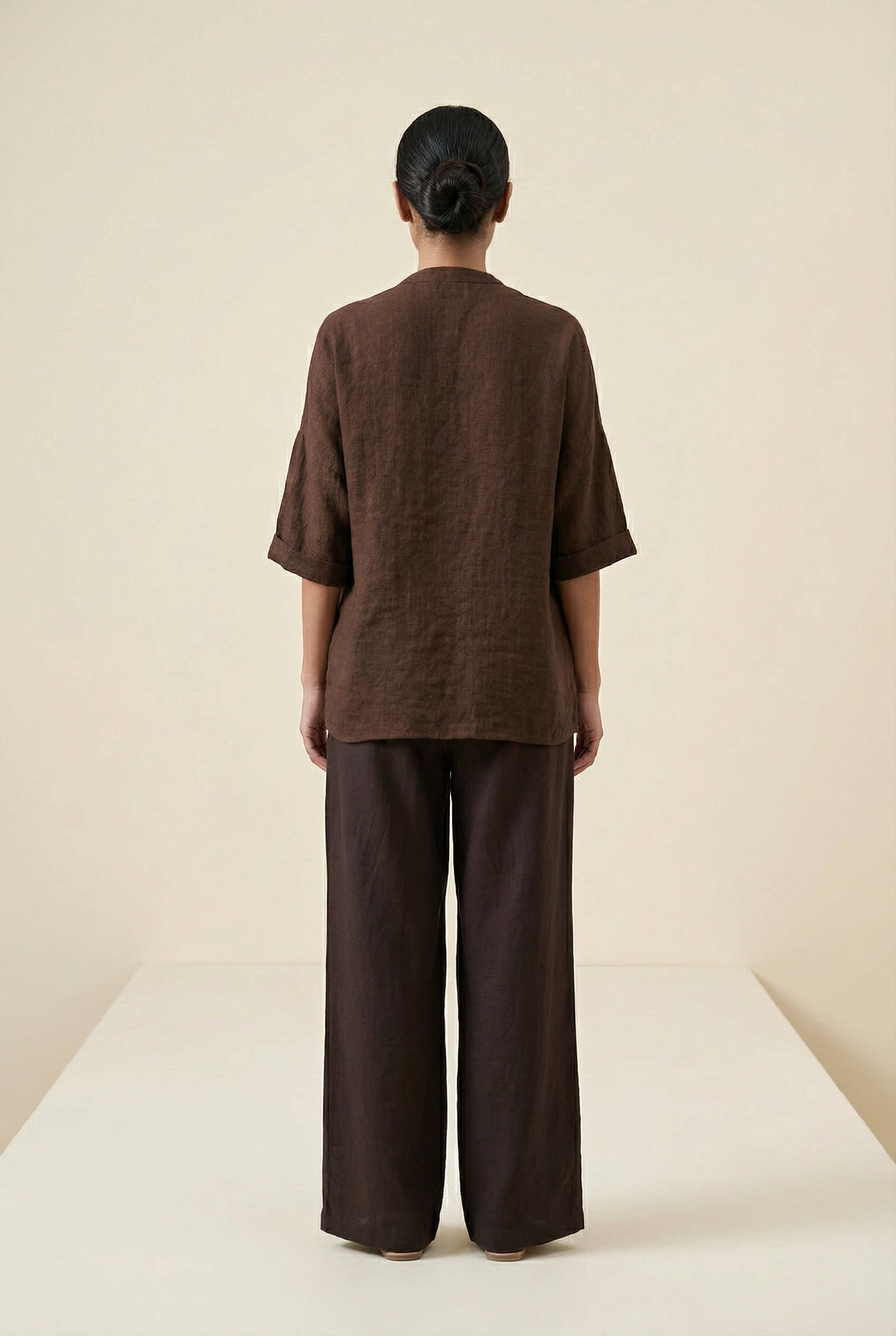 Maria Top Chikoo Brown
