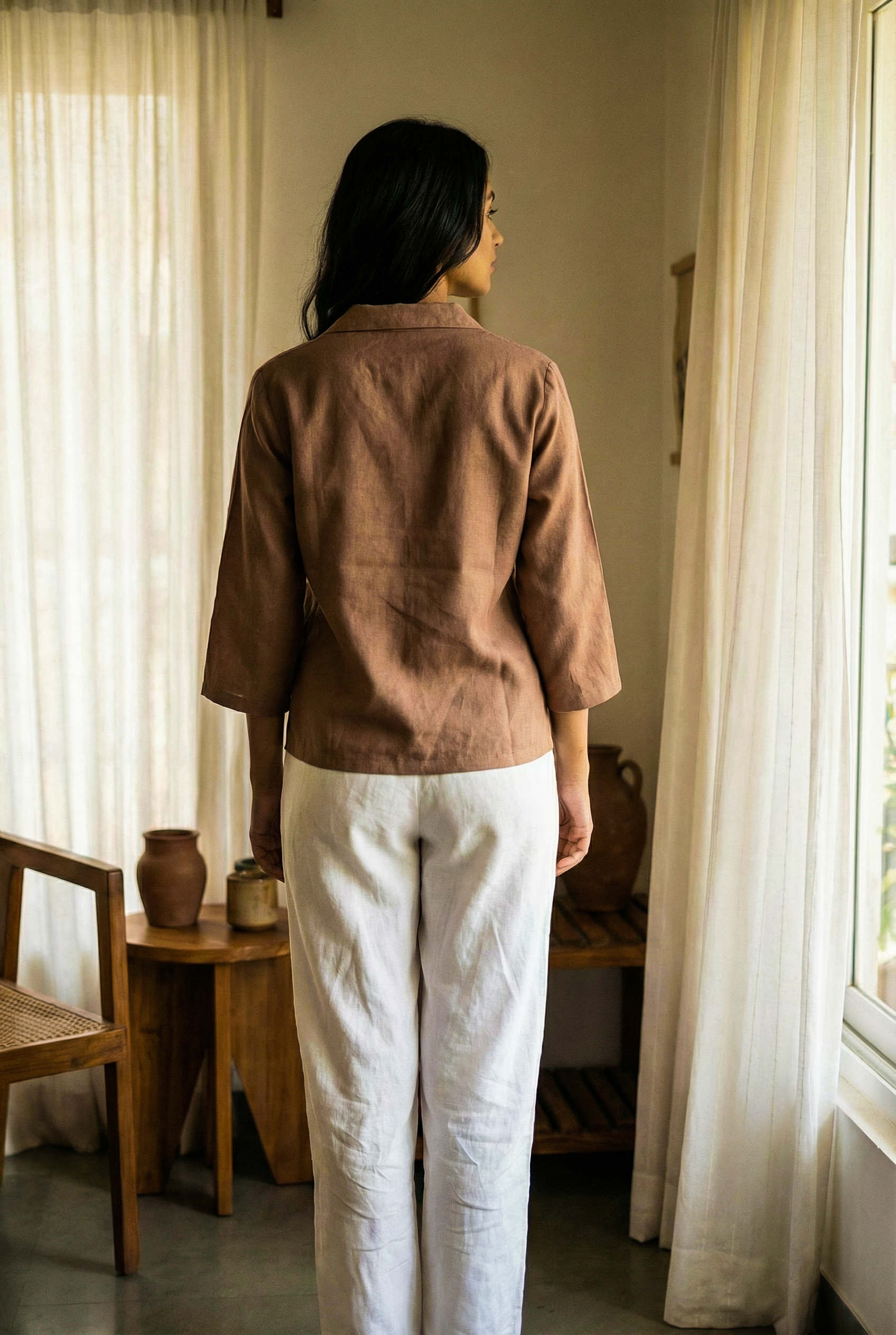 Laelia Shirt Chikoo Brown