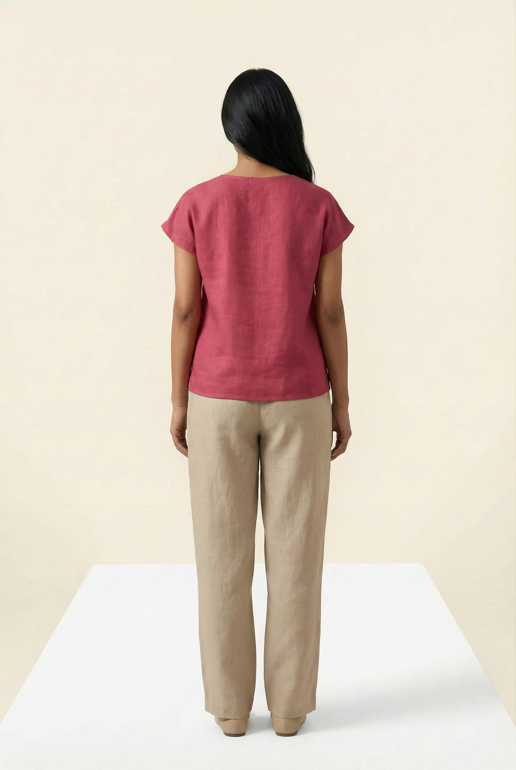 Maelis Top Fuchsia Pink