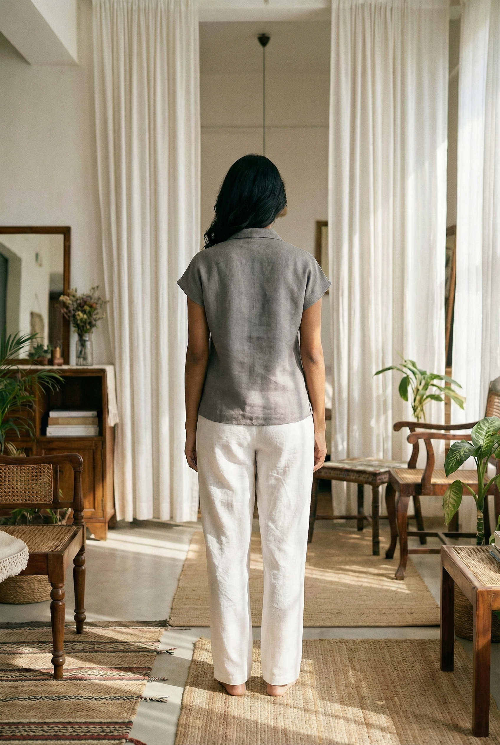 Maelis Top Cloud Grey