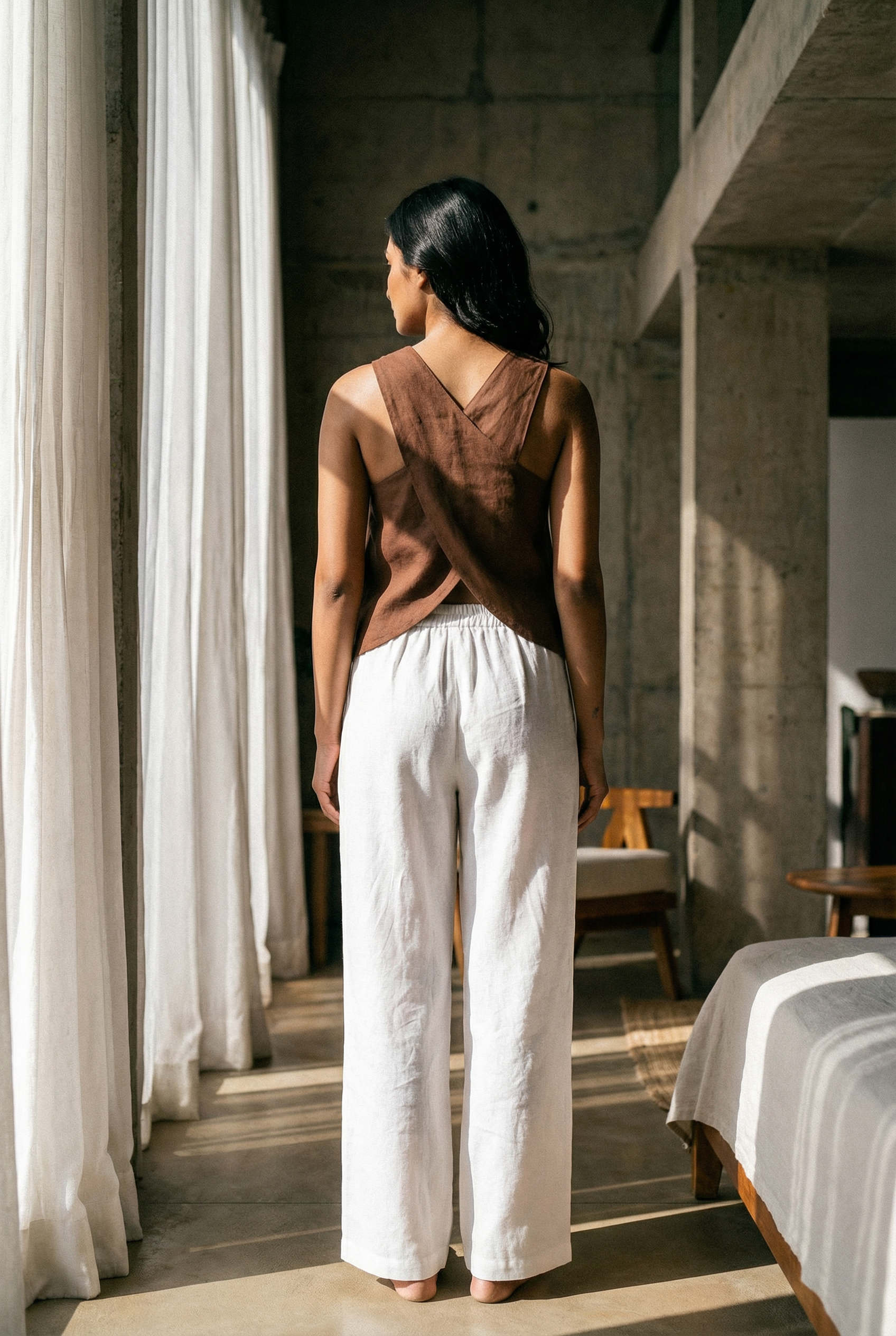 Maisie Top Chikoo Brown
