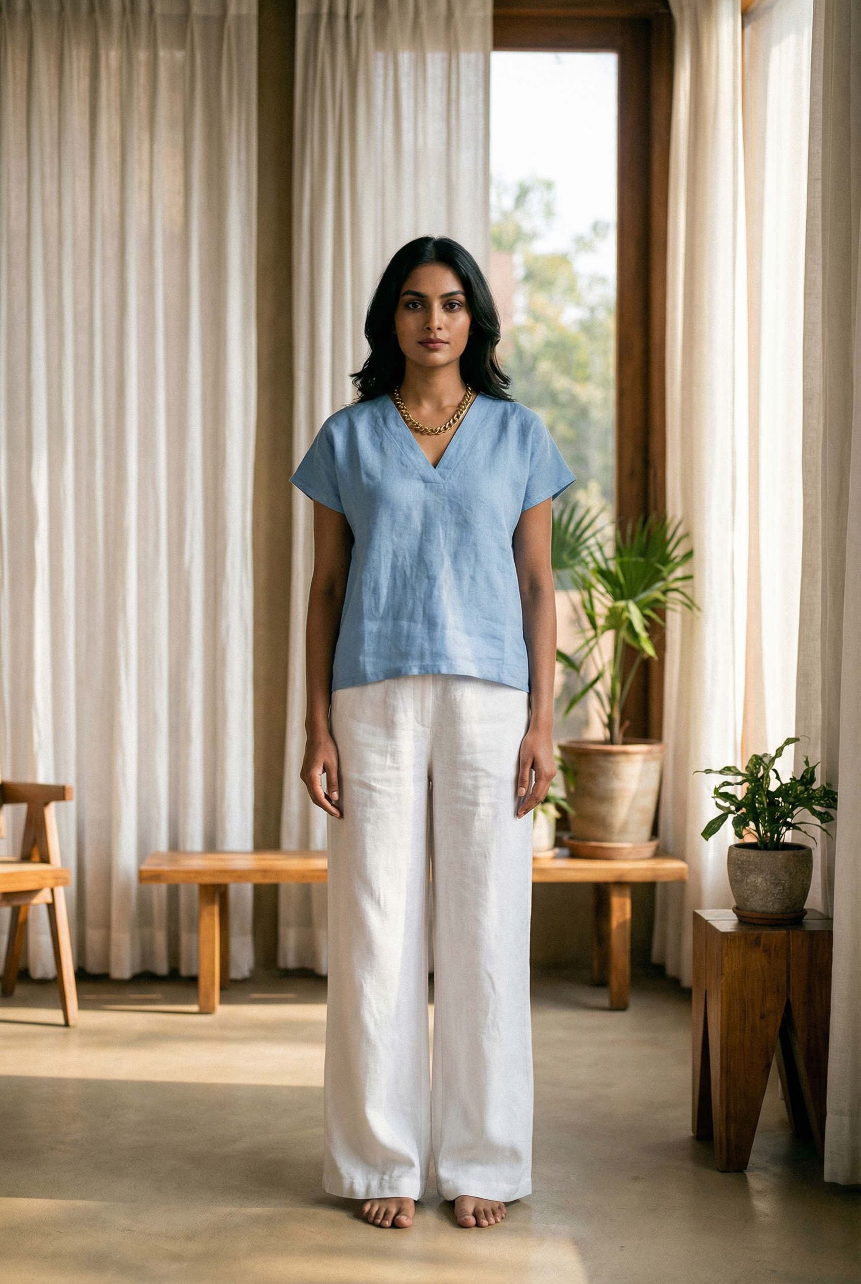 Nolana Top Sky Blue