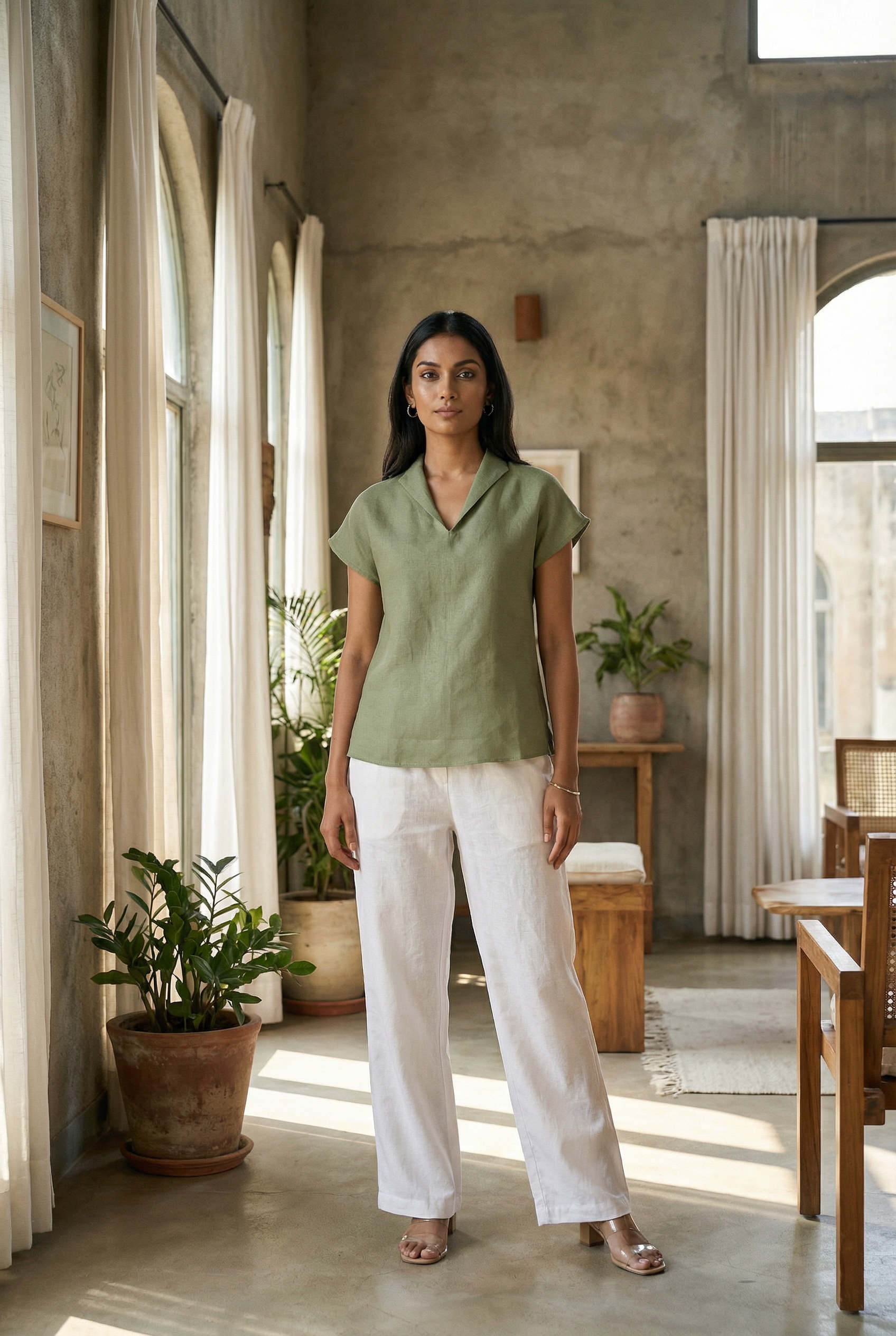 Maelis Top Soft Olive
