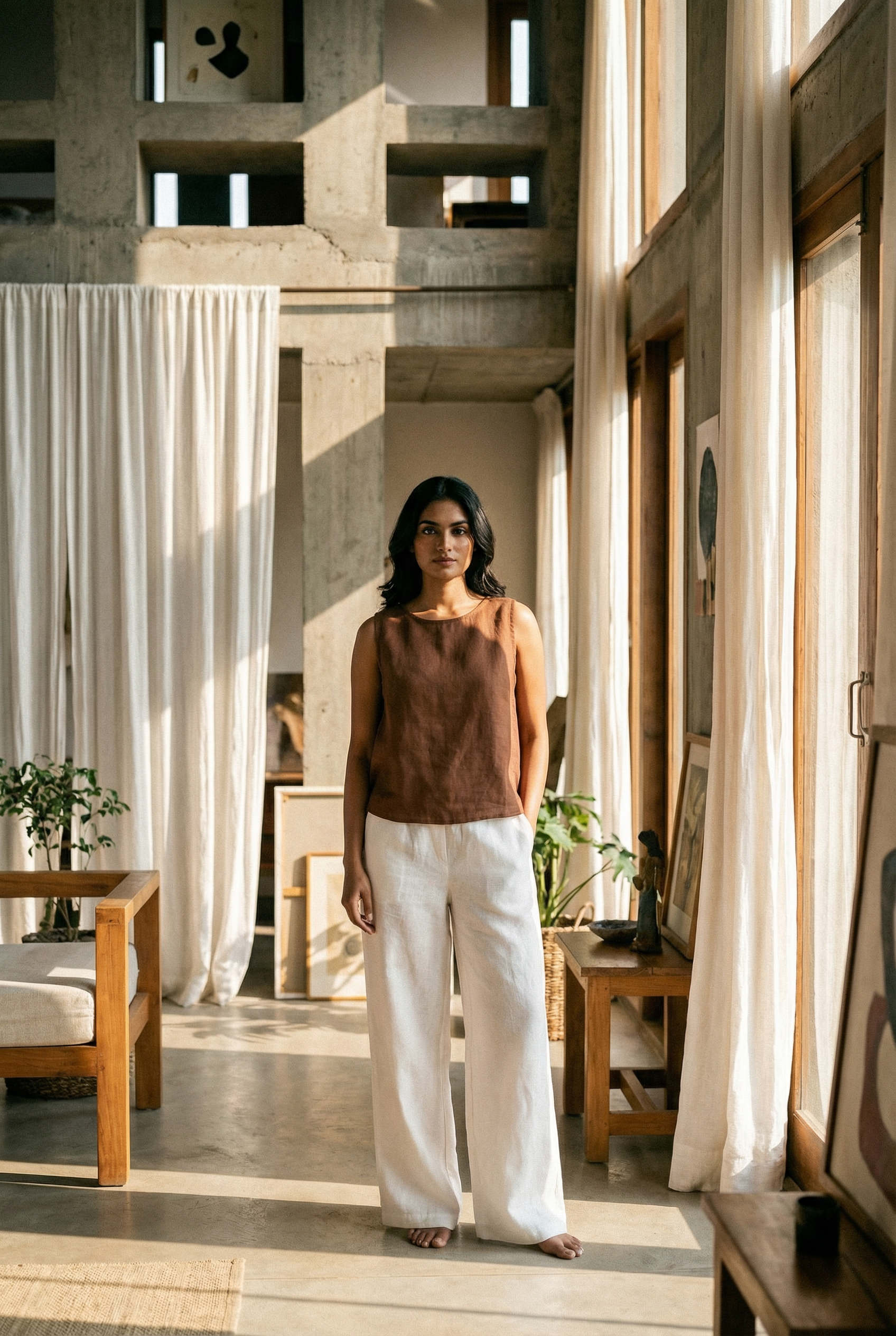 Maisie Top Chikoo Brown