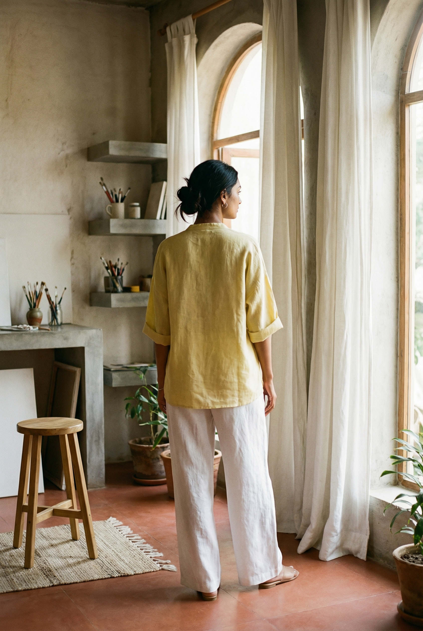 Maria Top Lemon Yellow