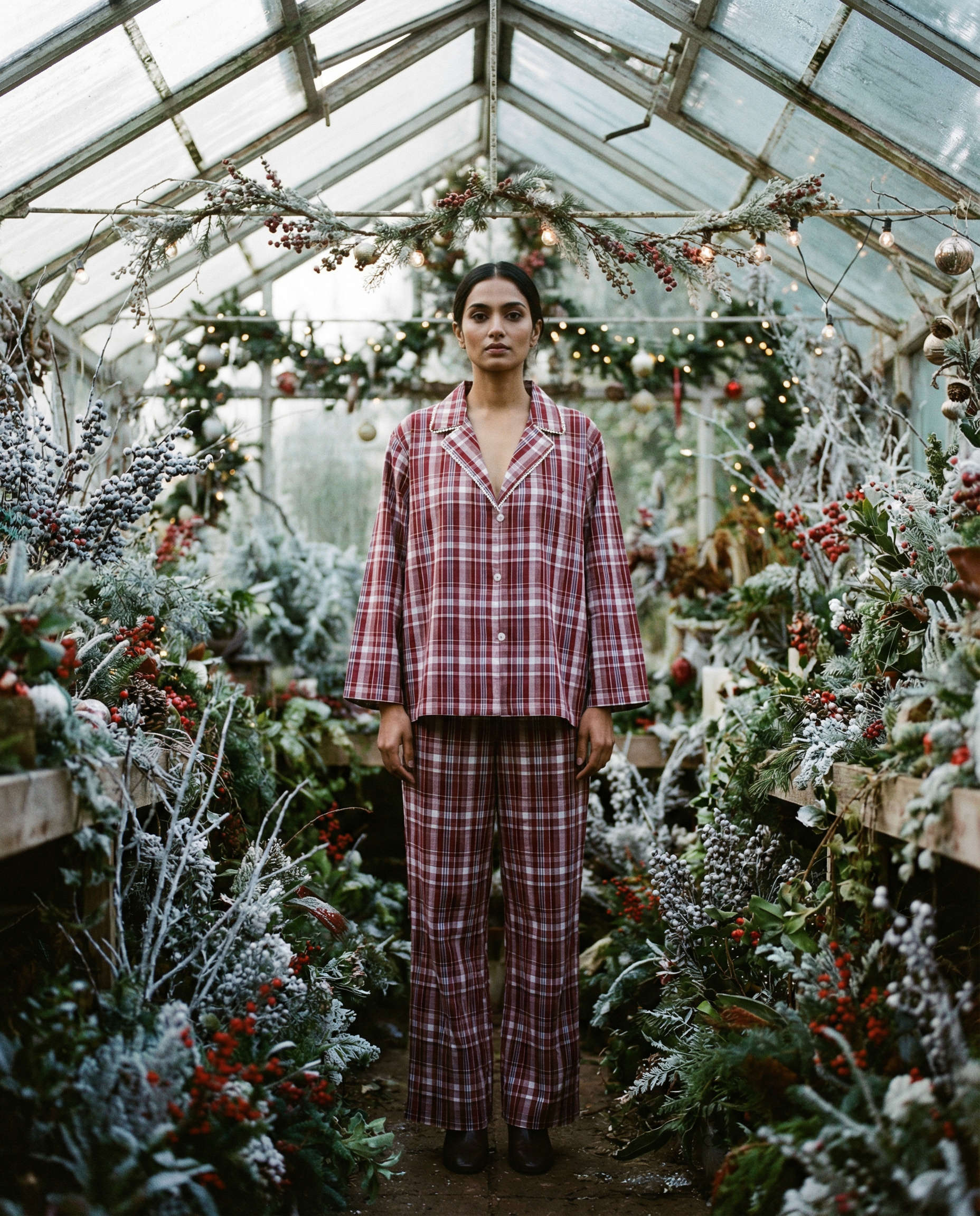 Holly Aura Set Pink Tartan