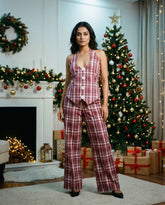 Noel Aura Set Pink Tartan