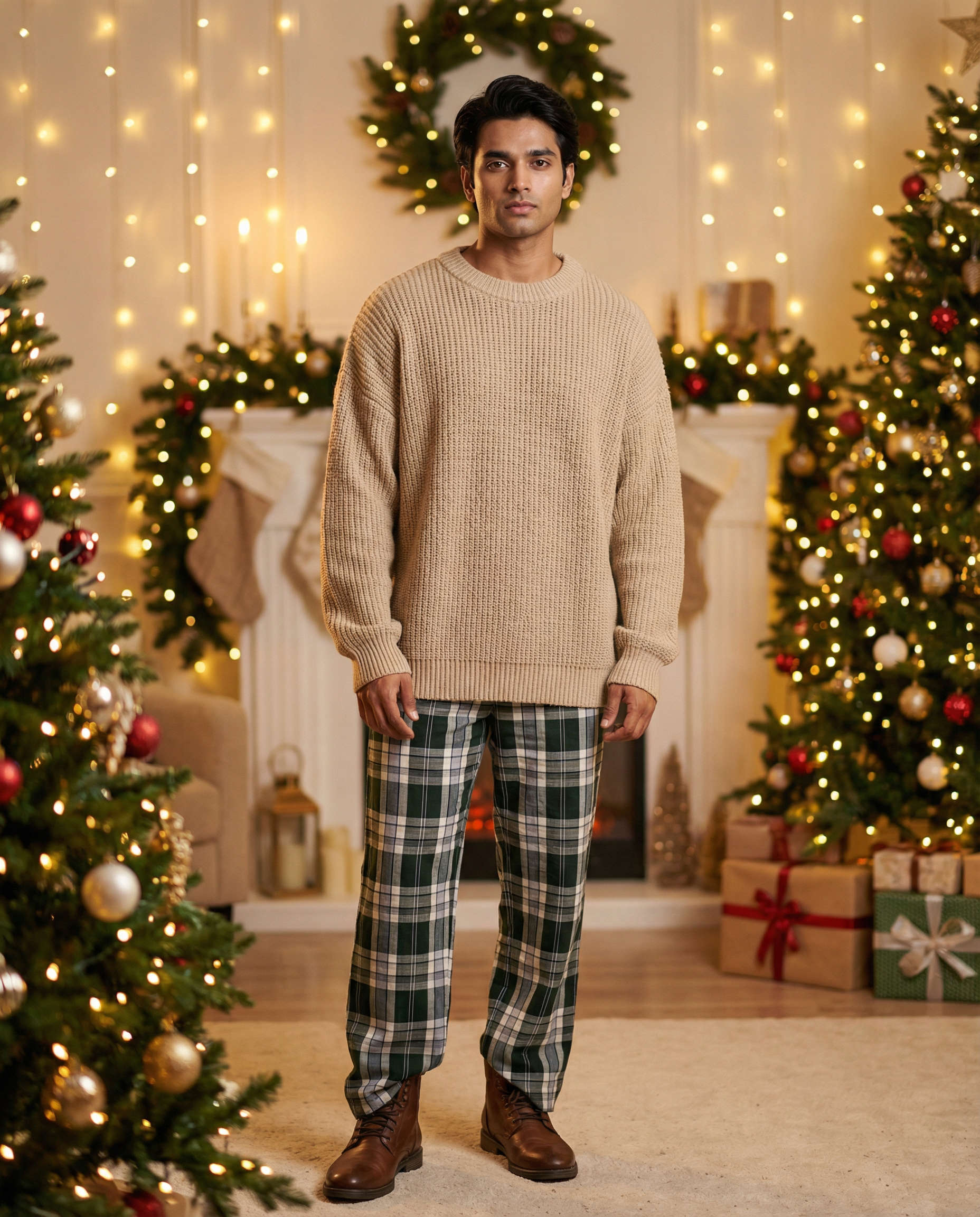 Yule Pants Green Tartan