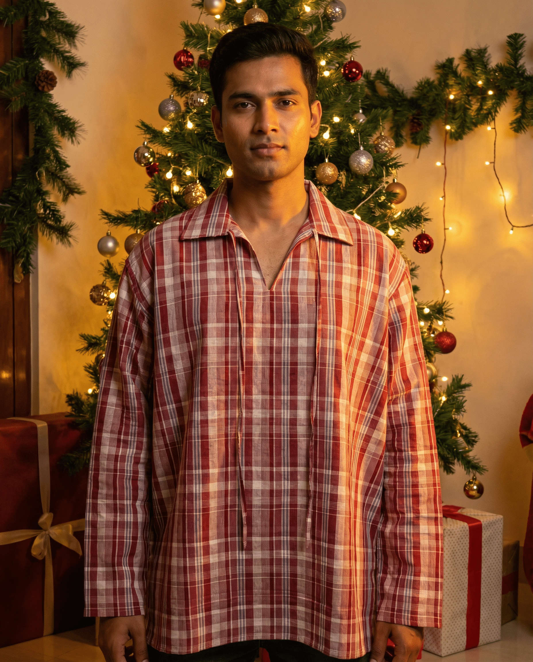 Dawn Polo Pink Tartan