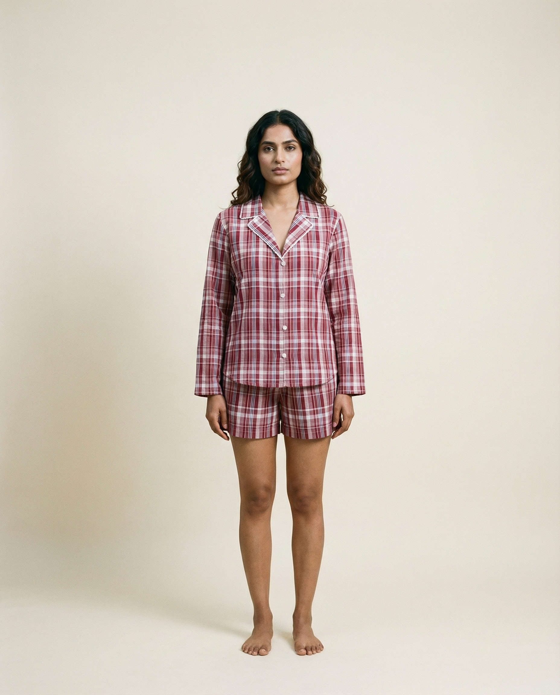 Holly Starlit Set Pink Tartan