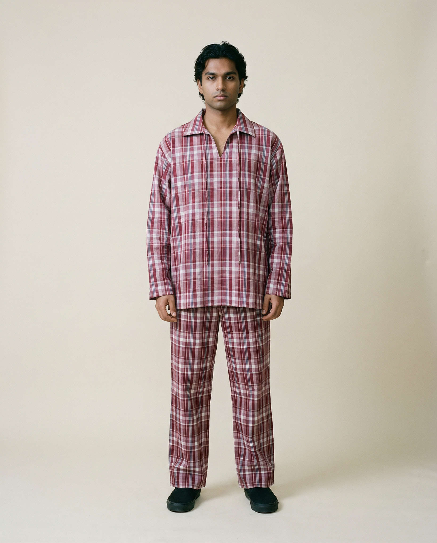 Dawn Polo Pink Tartan