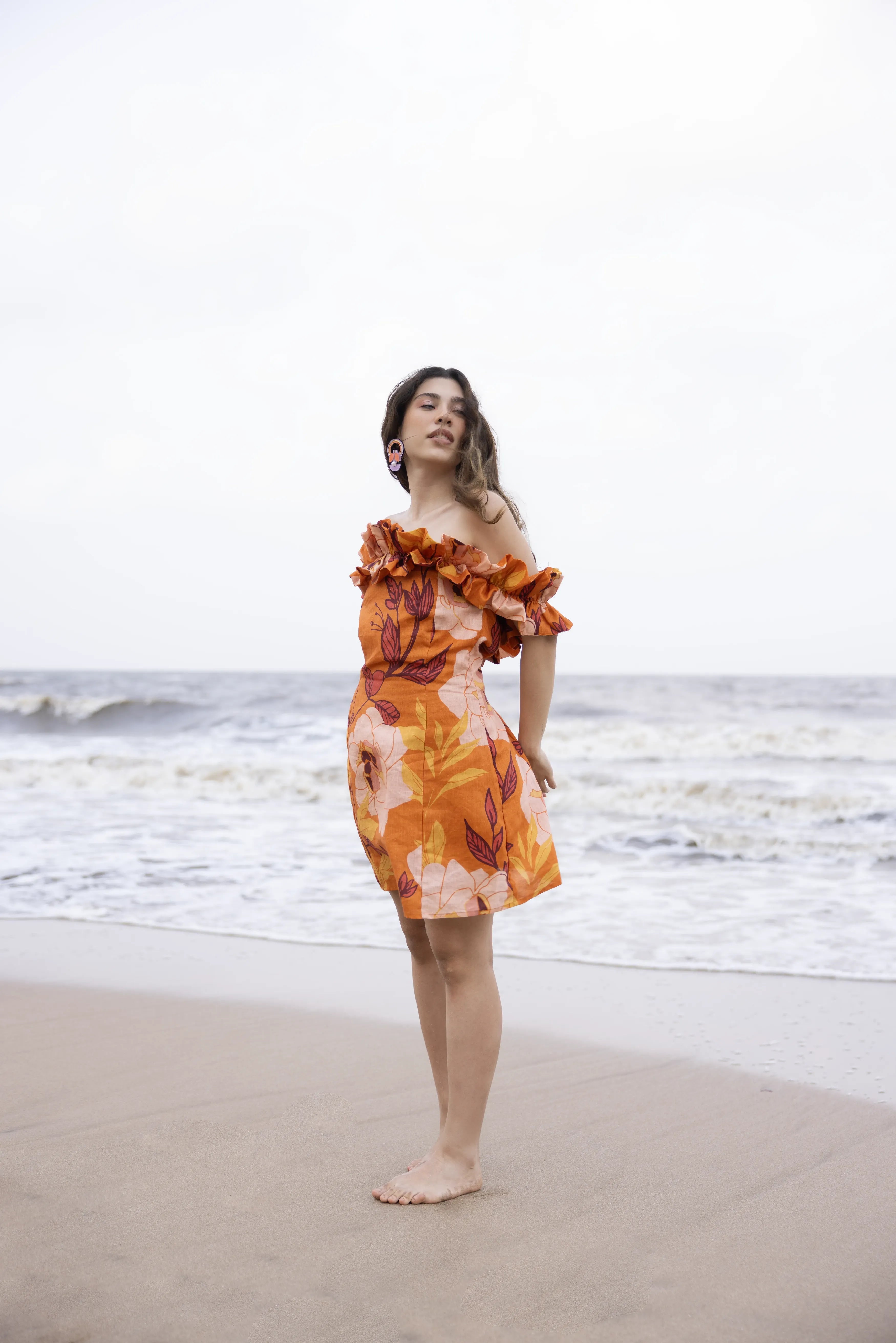 Aeris Dress Saumon Orange