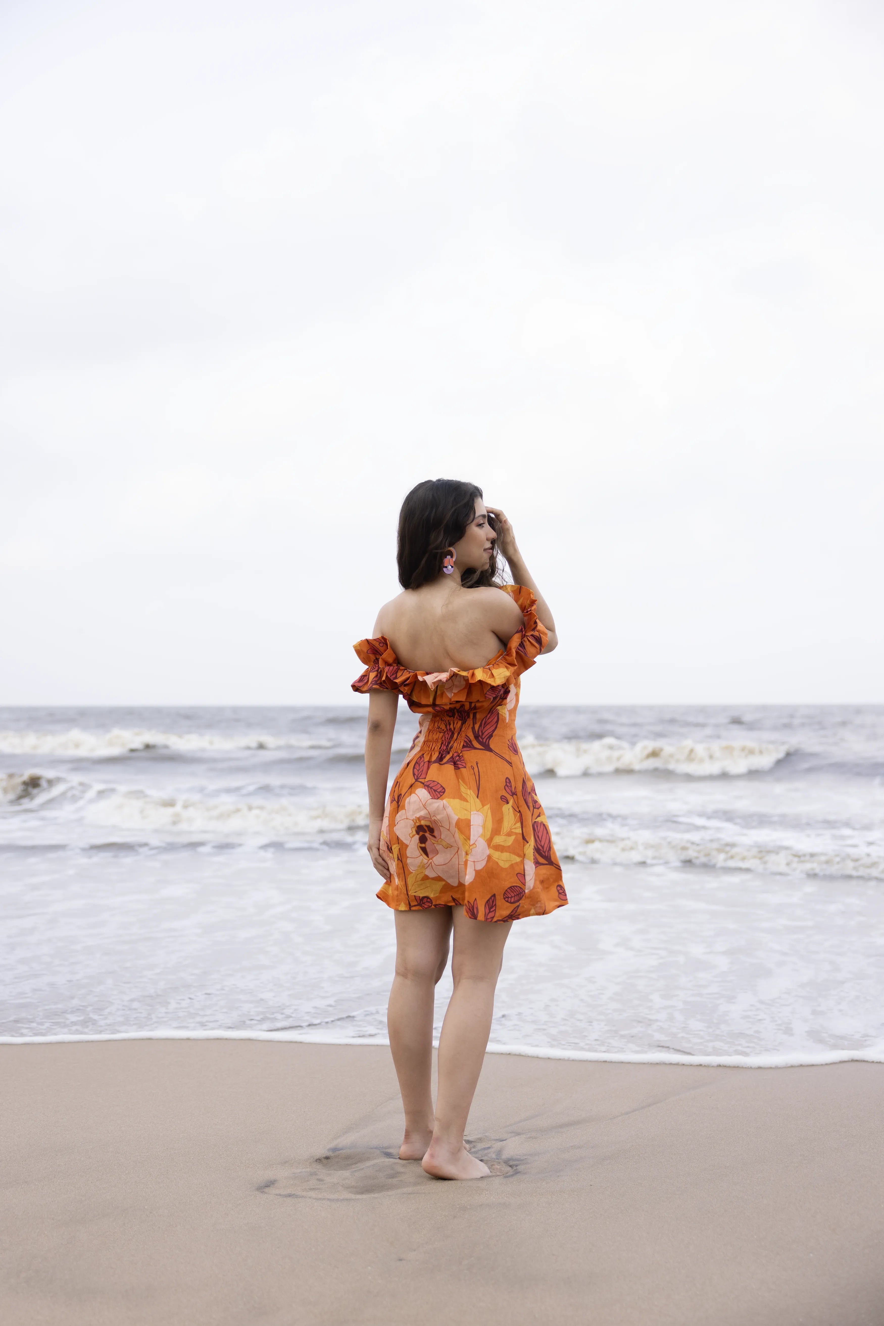 Aeris Dress Saumon Orange