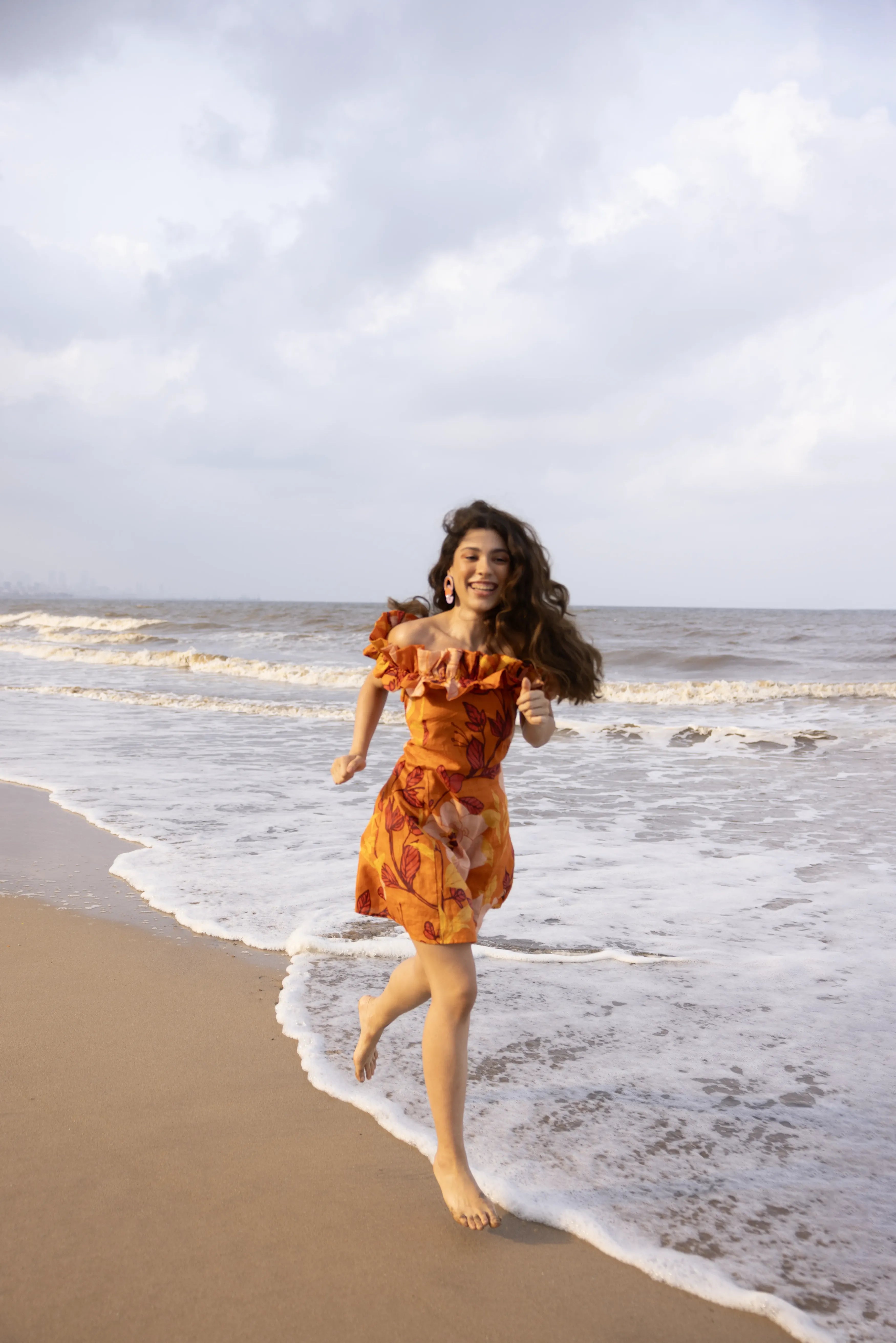 Aeris Dress Saumon Orange