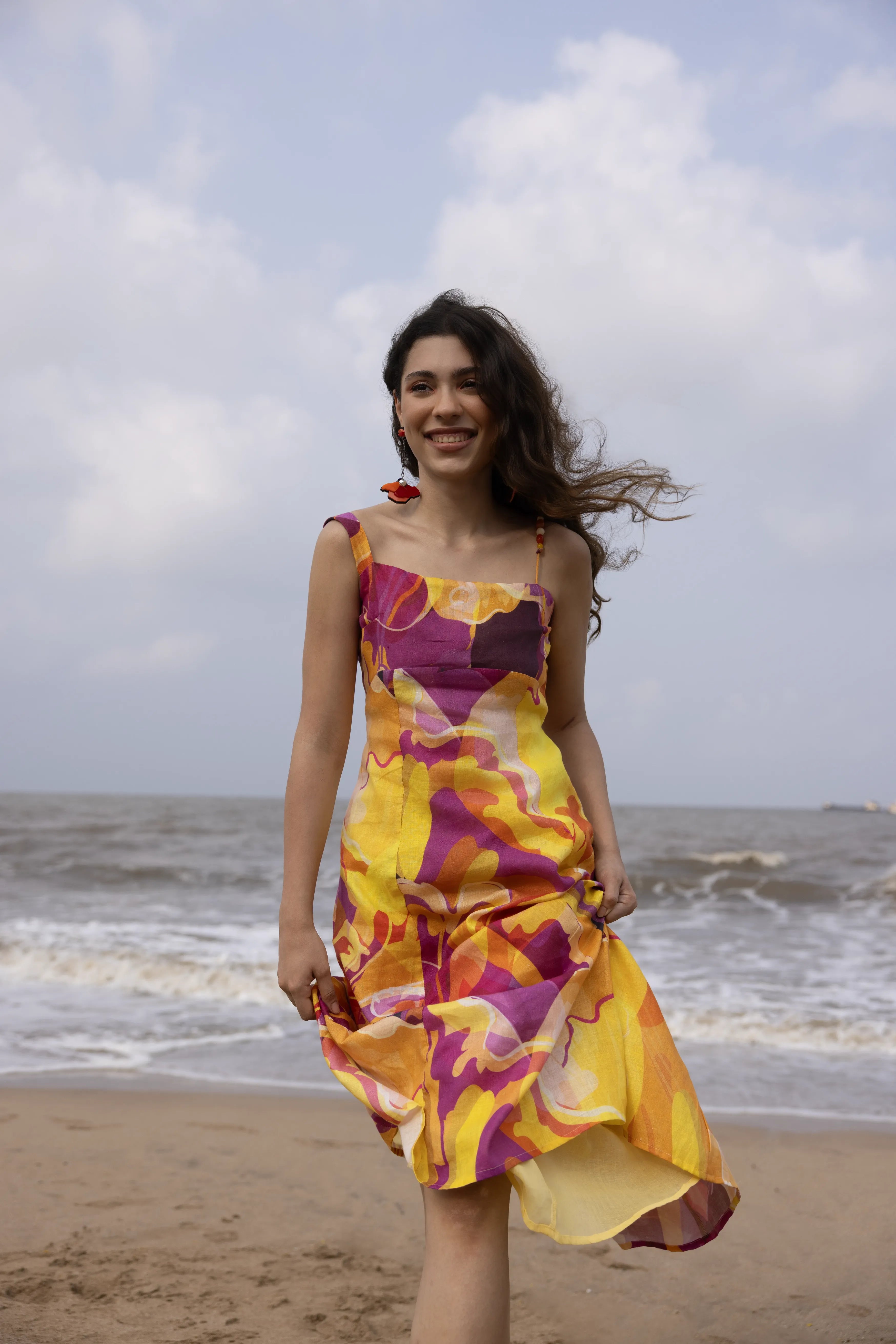 Nessa Dress Prune Purple