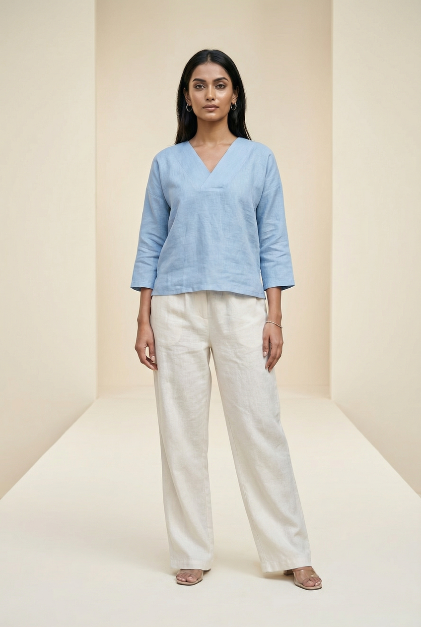 Maya Top Sky Blue