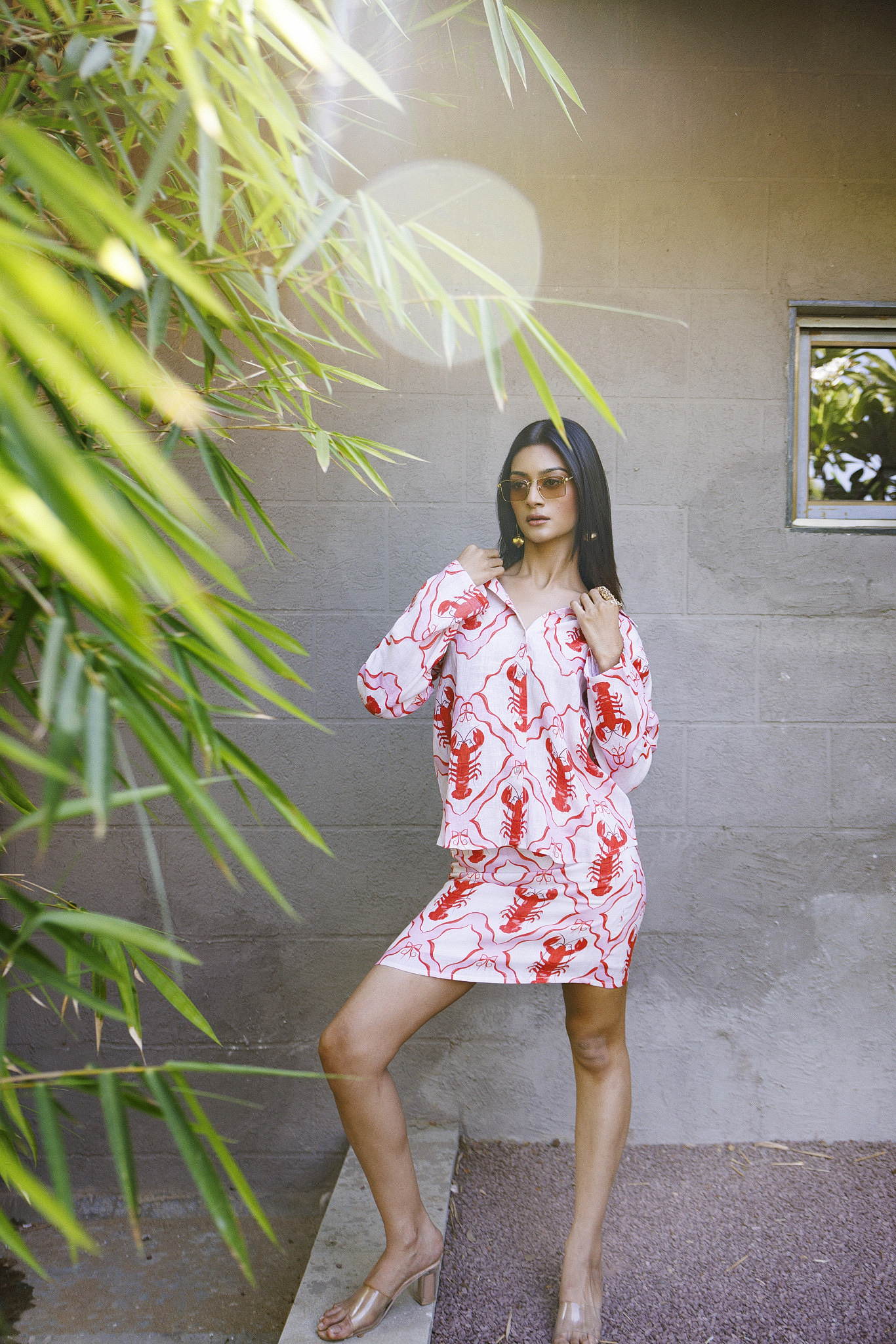 Sophia Skirt Coral Lobster