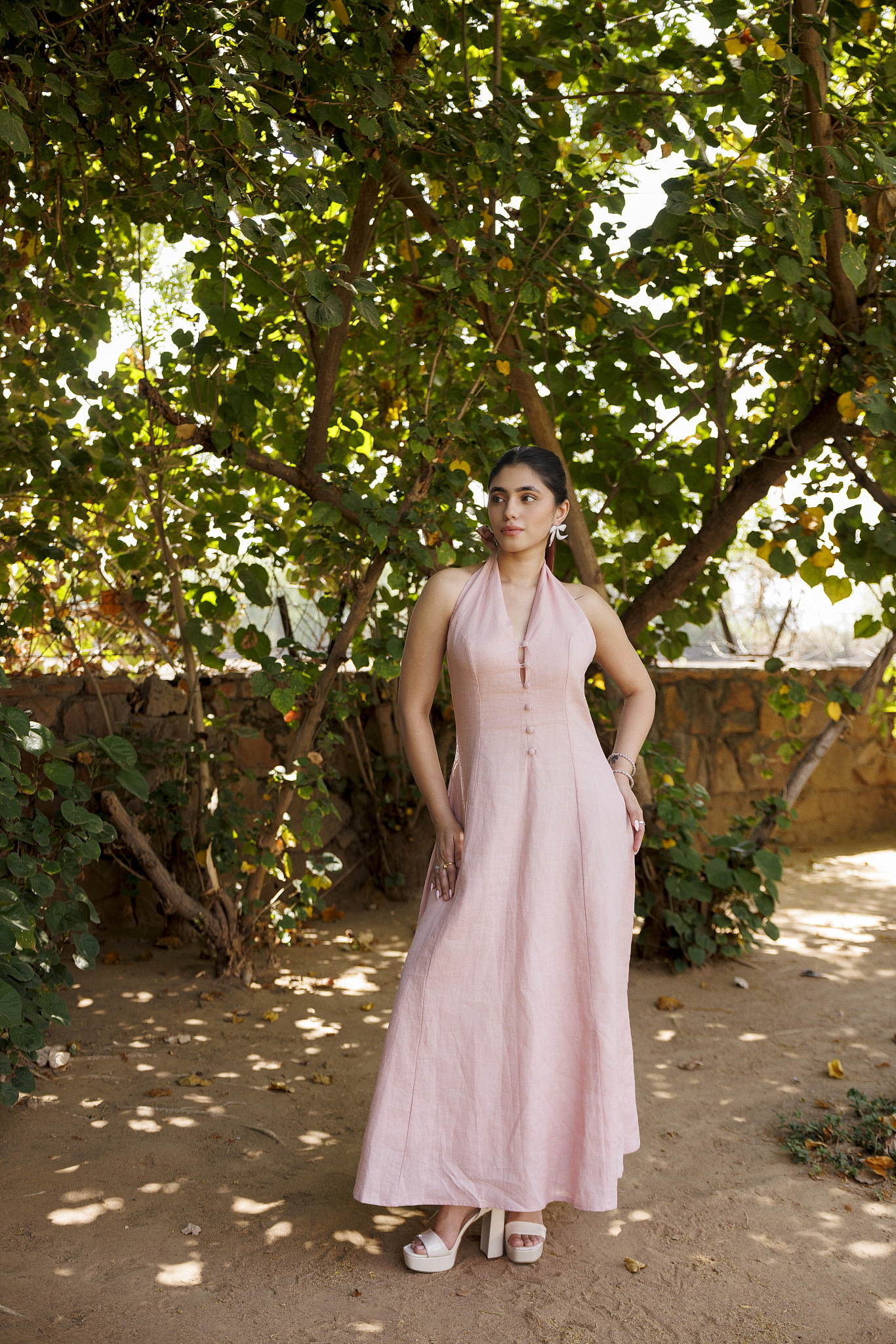 Natalia Dress Powder Pink