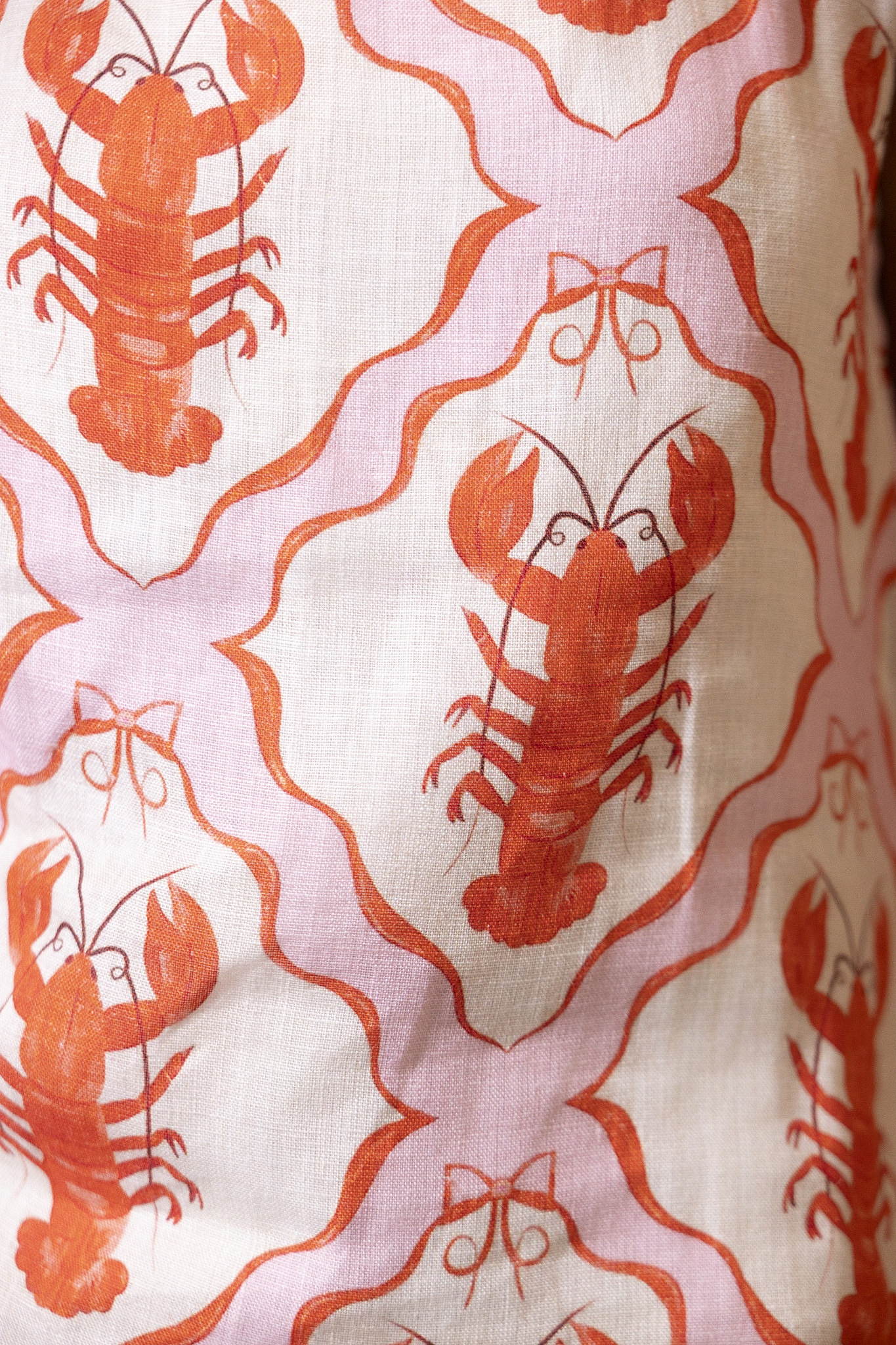 Lila Dress Coral Lobster