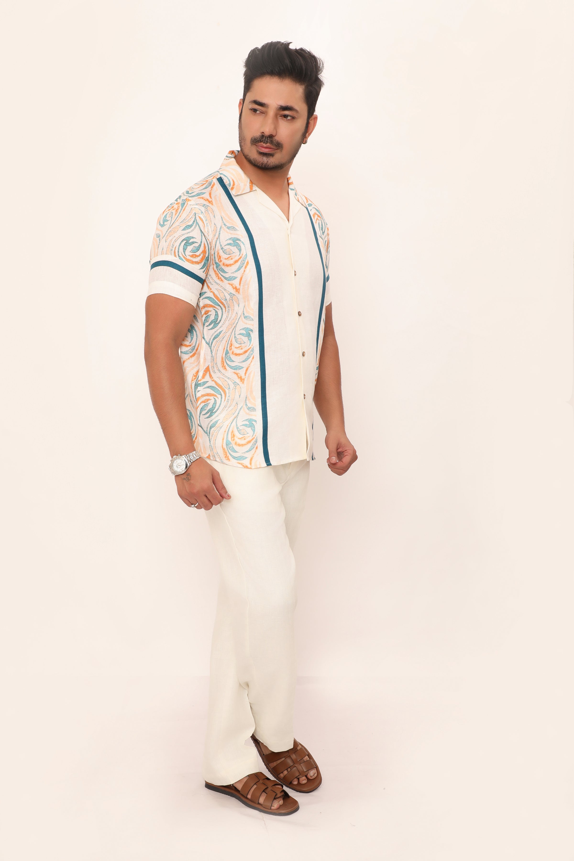 Nolan Shirt Swirl Peach