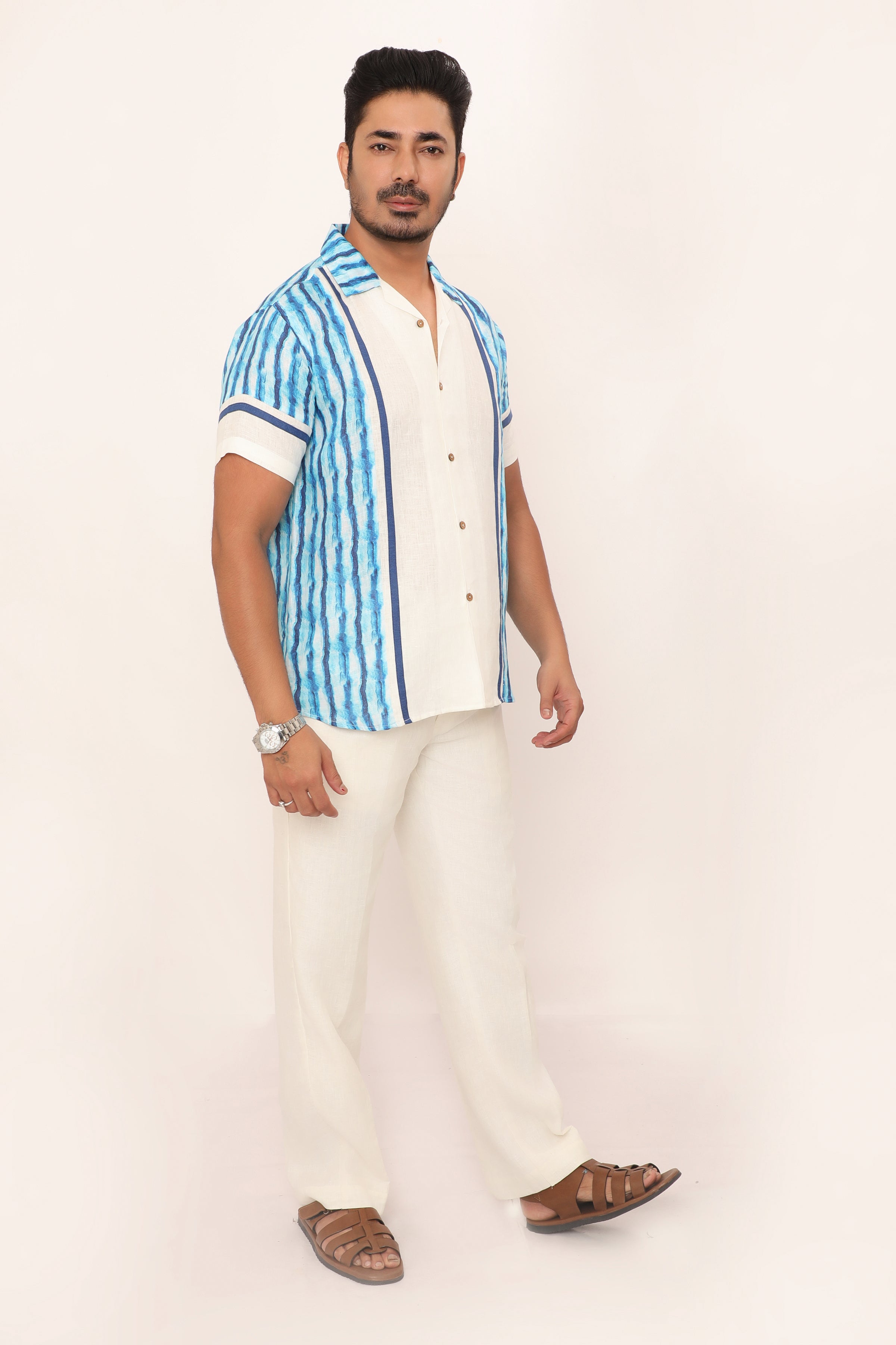 Nolan Shirt Paint Blue