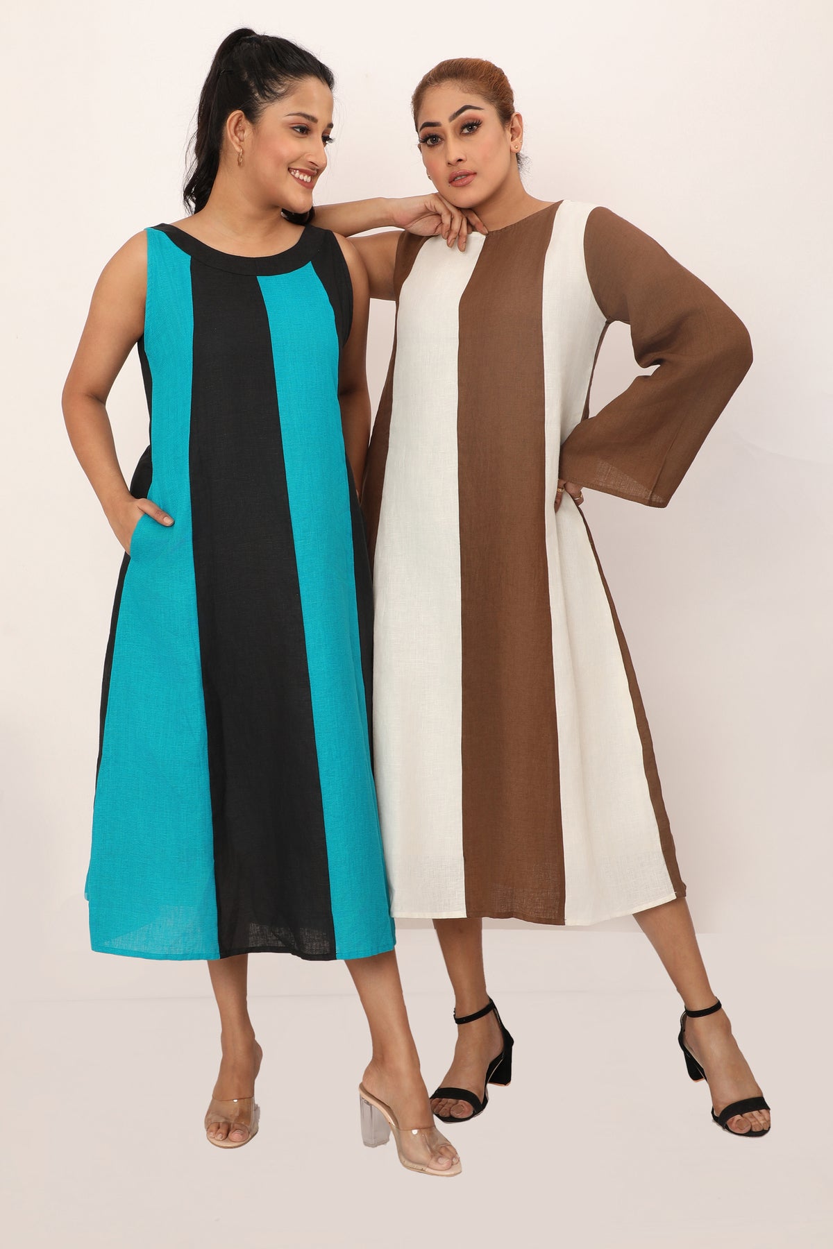 Victoria Dress Chikoo Brown
