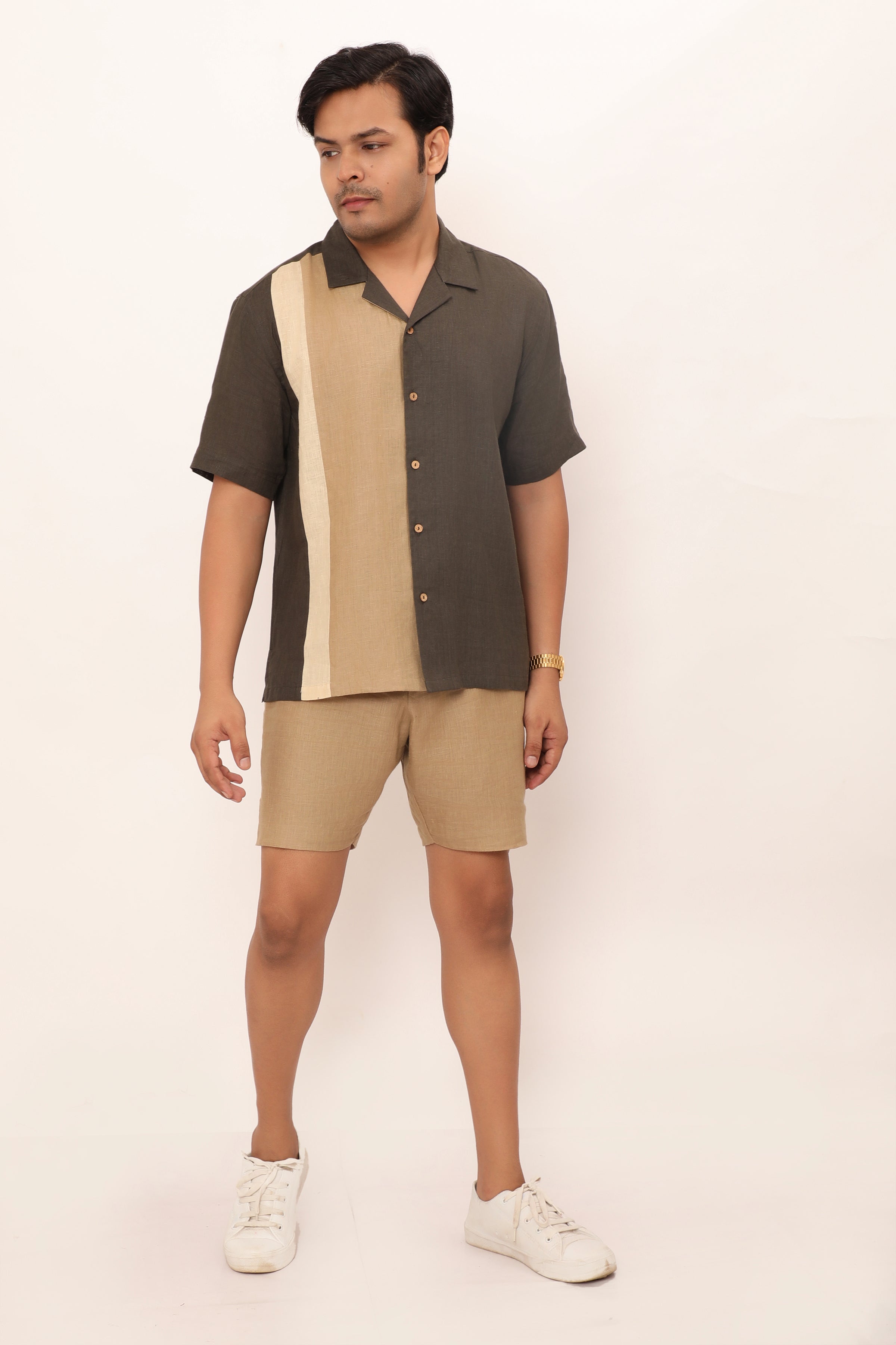 Reid shirt Charcoal Grey