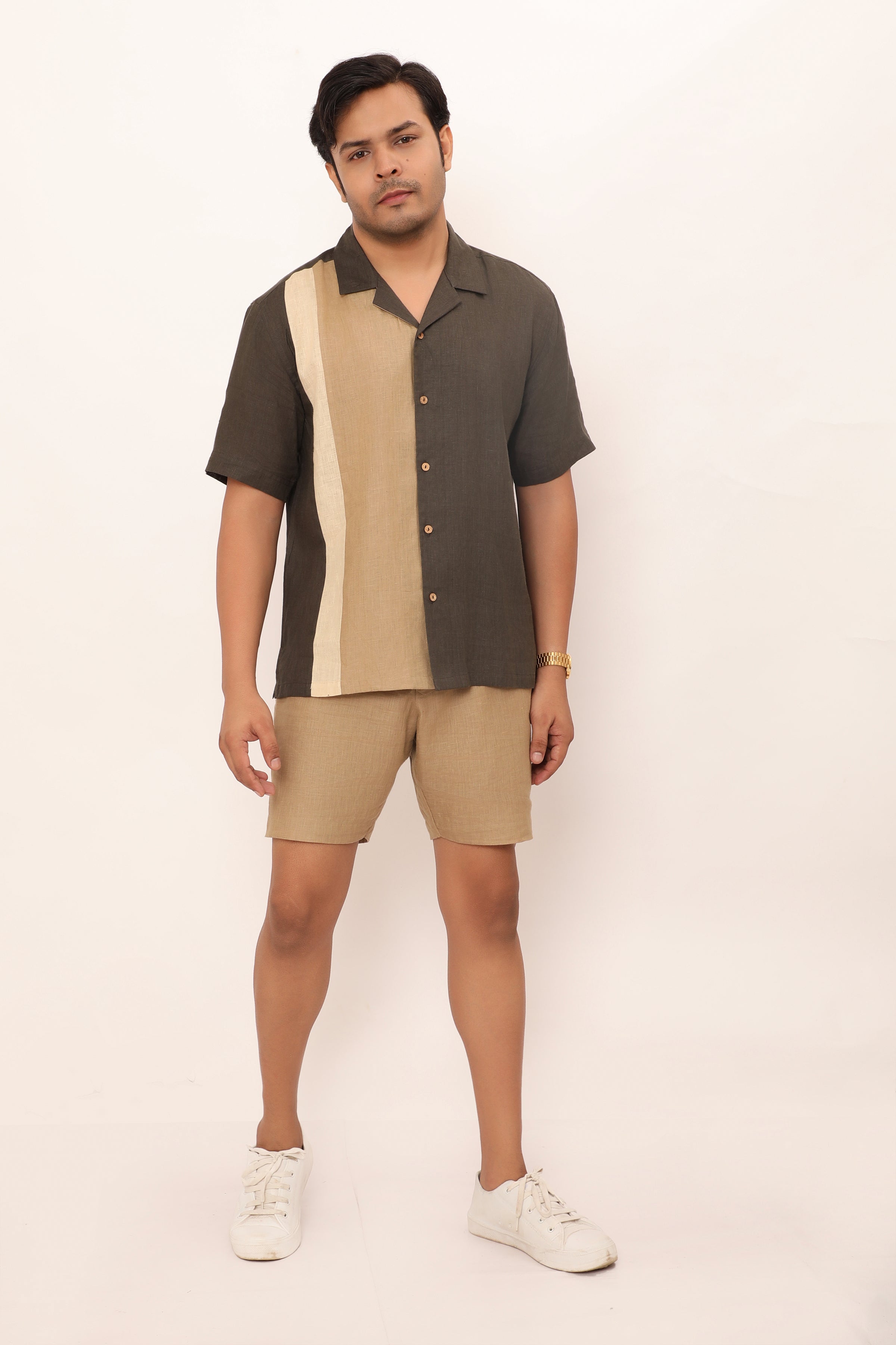 Reid shirt Charcoal Grey