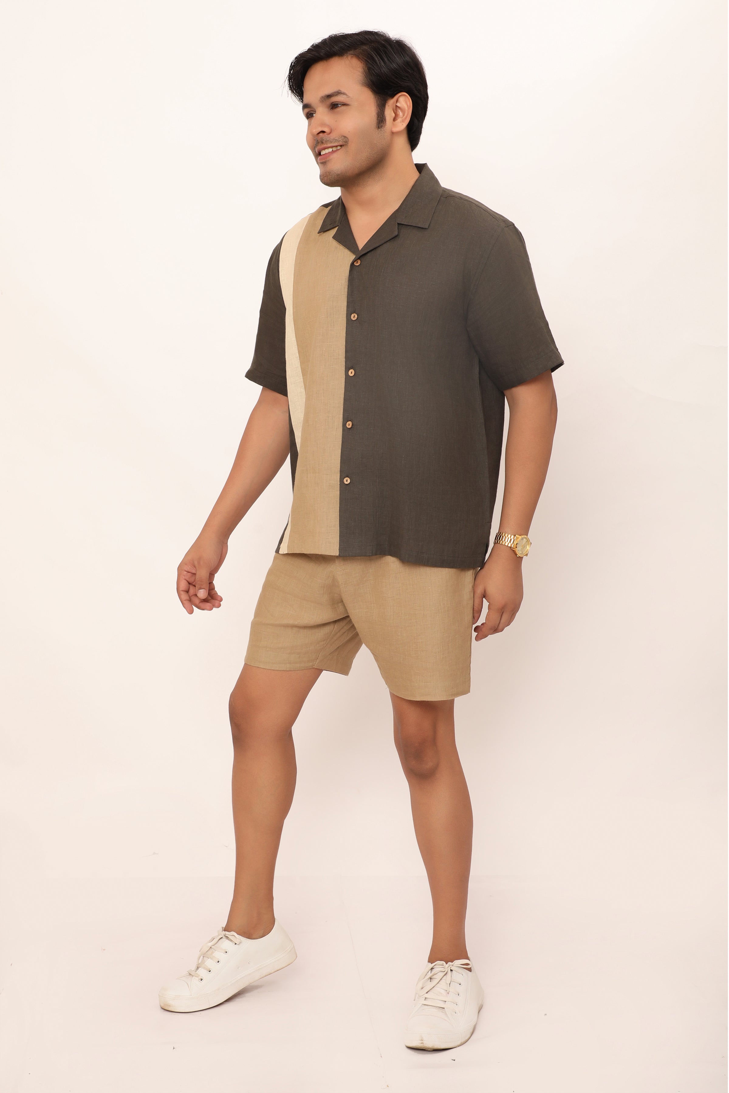 Reid shirt Charcoal Grey
