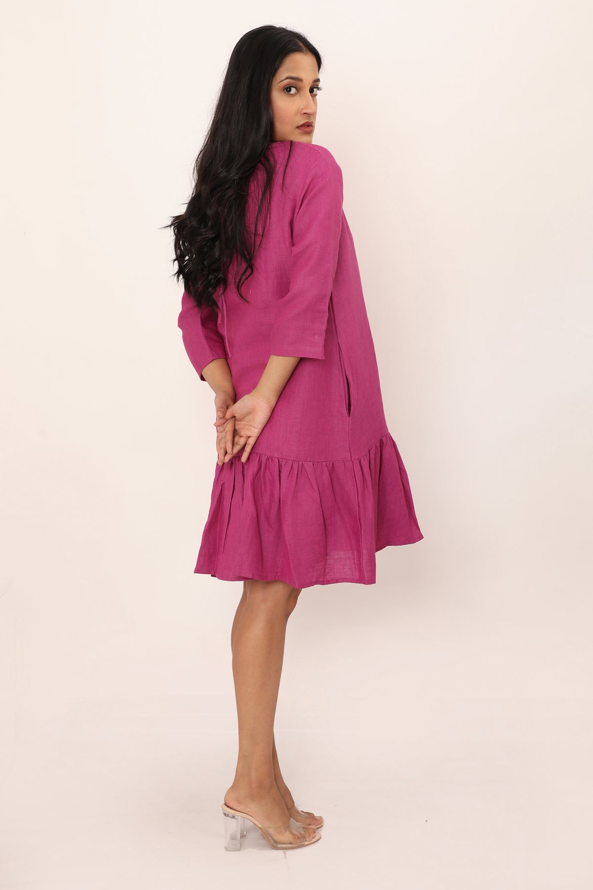 Fleur Dress Plum Purple