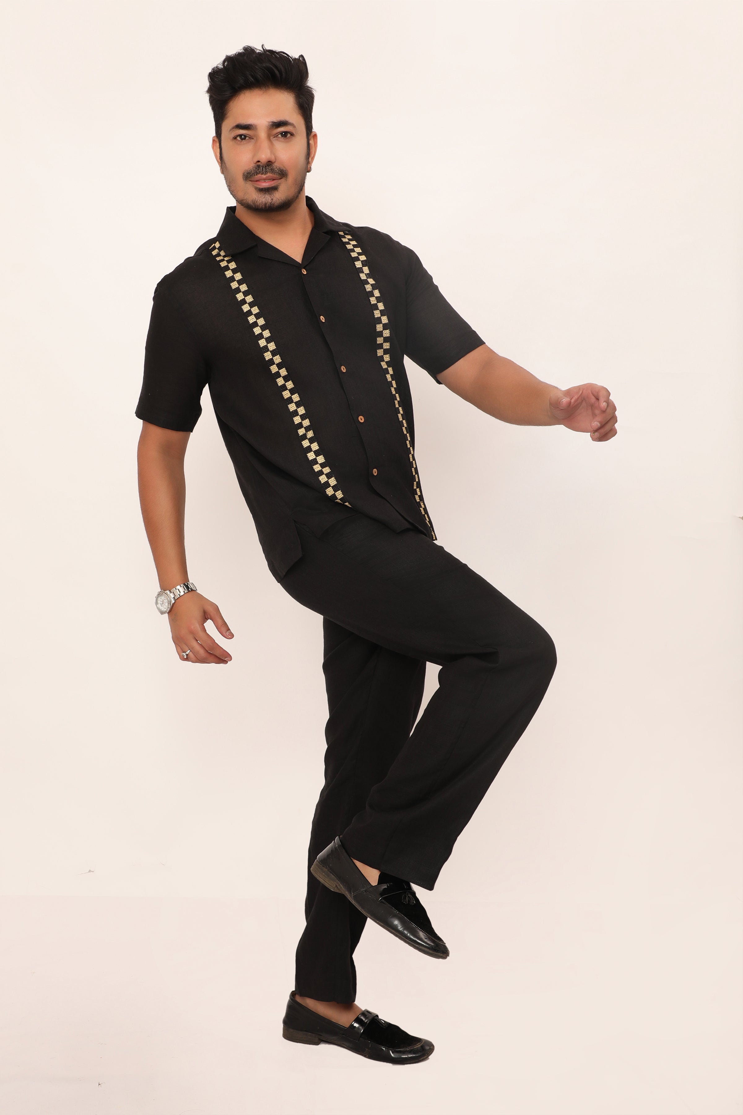 Xavier Shirt Jet Black