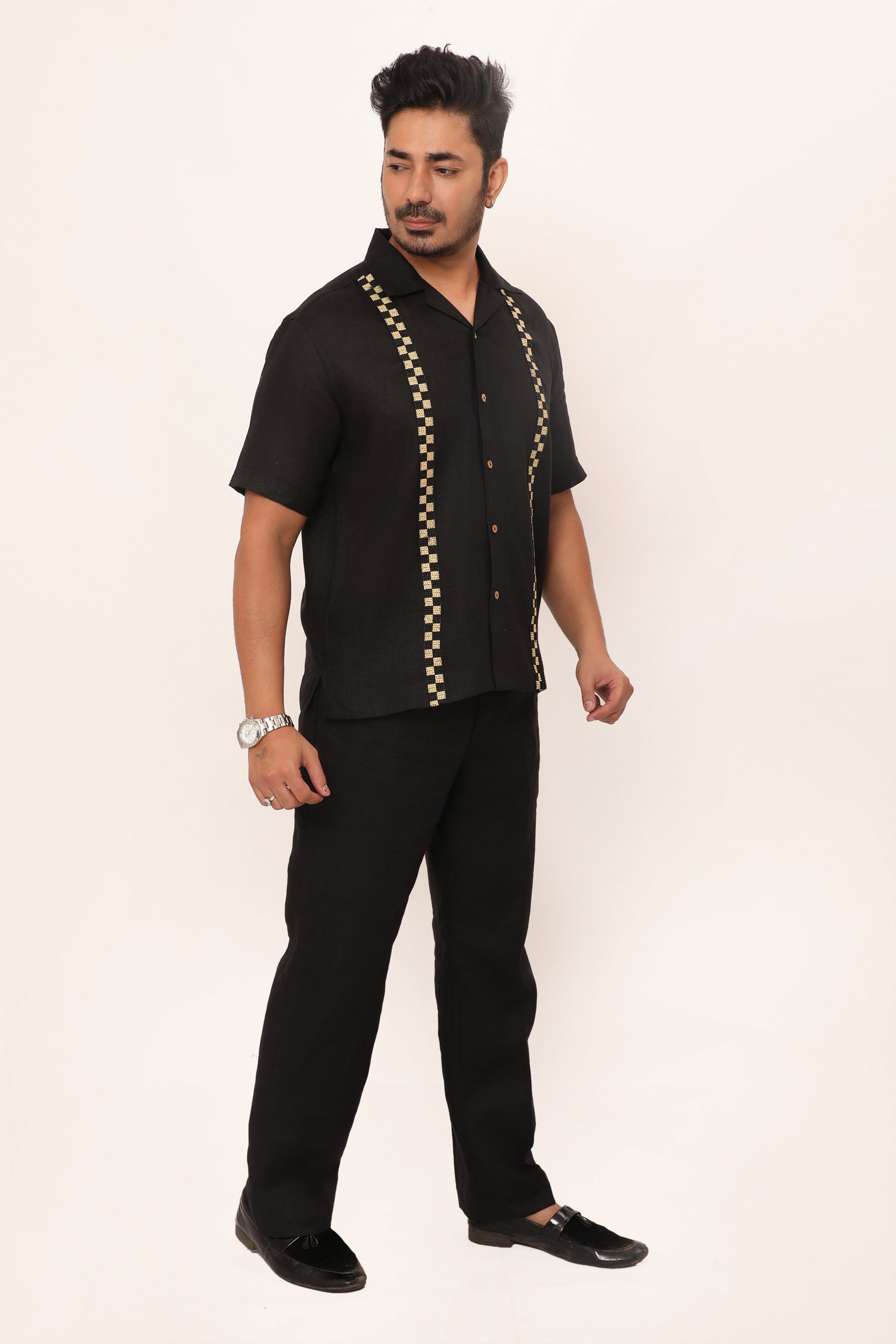 Xavier Shirt Jet Black