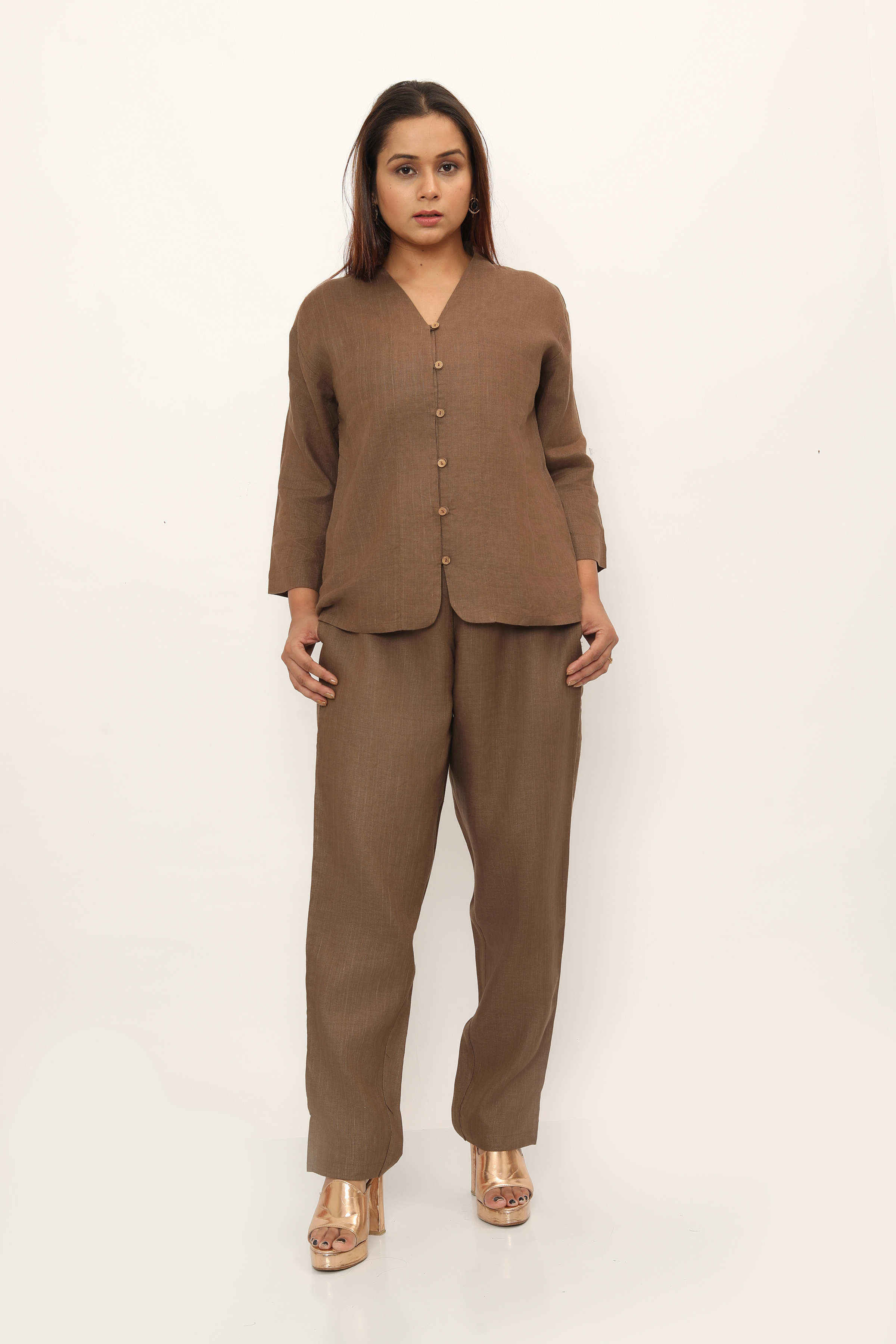 Figueroa Top Chikoo Brown