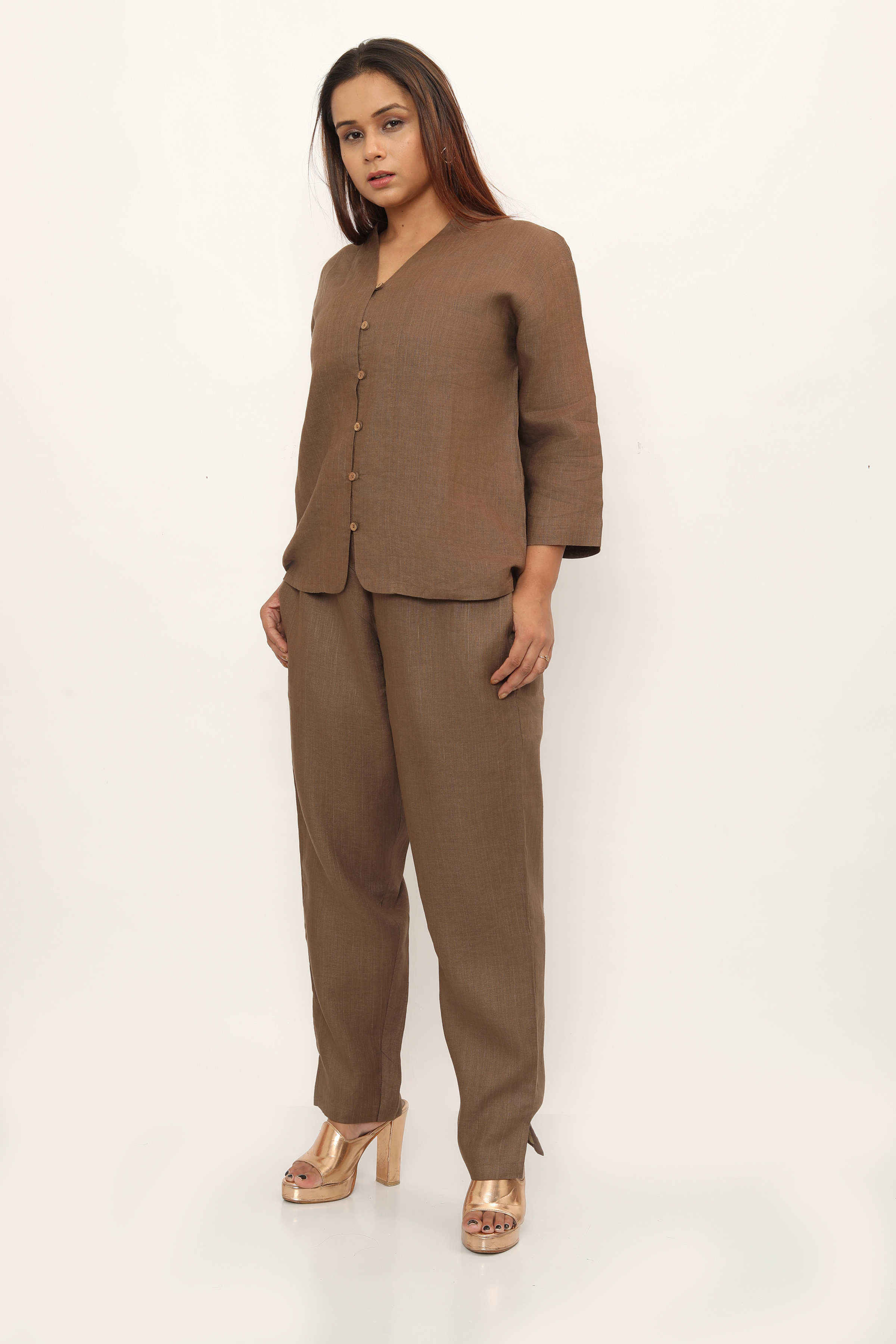 Figueroa Top Chikoo Brown