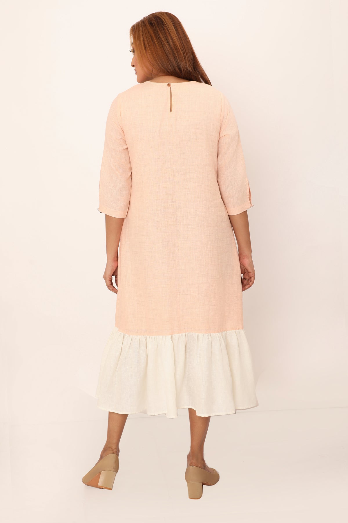 Claire Dress Rose Peach