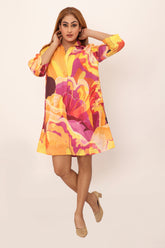 Iris Dress Prune Purple