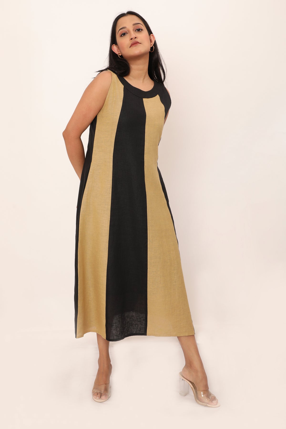 Aurora Dress Ecru Beige