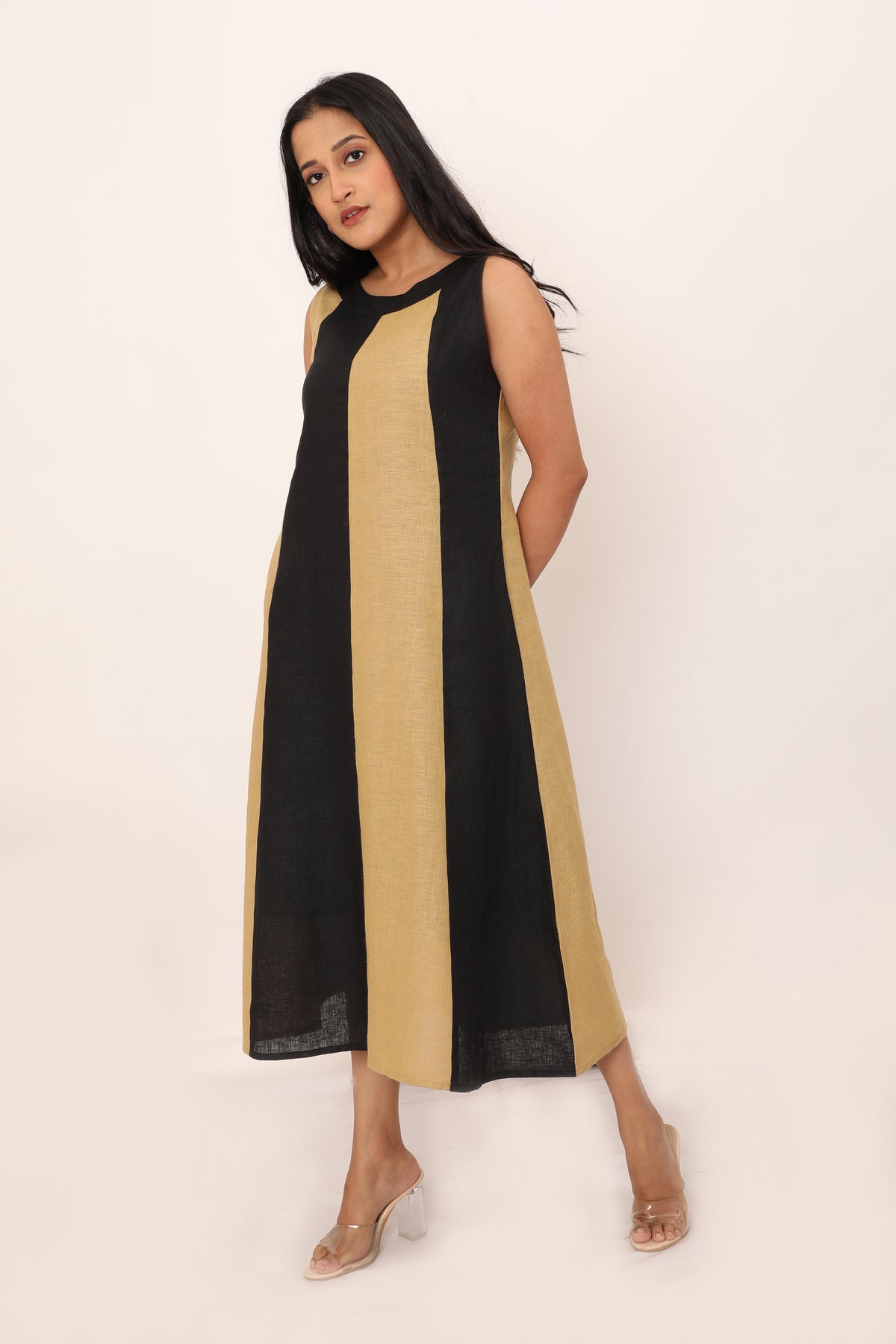 Aurora Dress Ecru Beige