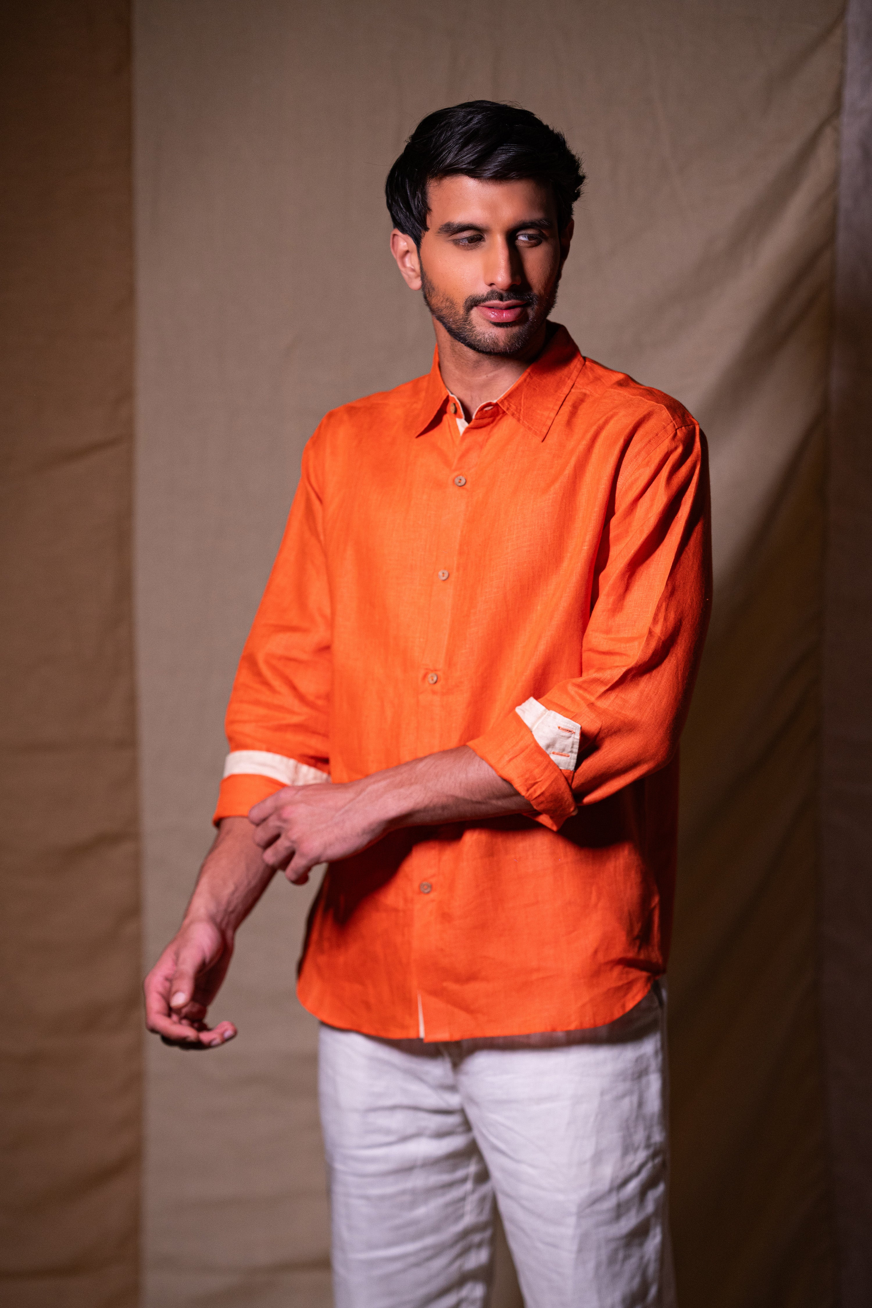Axel Shirt Persimmon Orange
