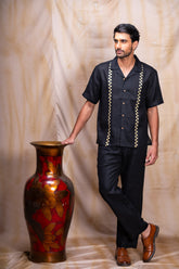 Xavier Shirt Jet Black