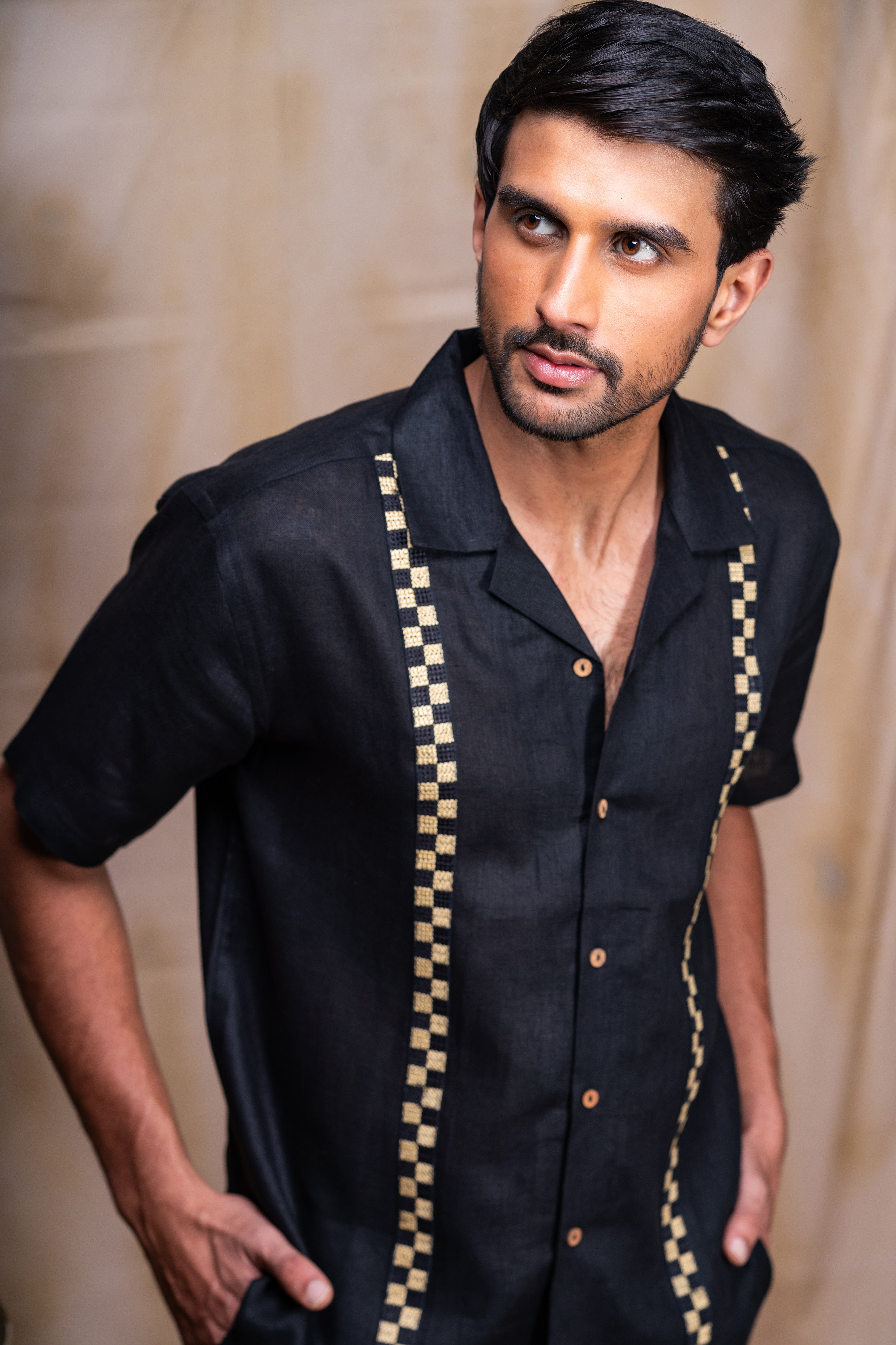 Xavier Shirt Jet Black
