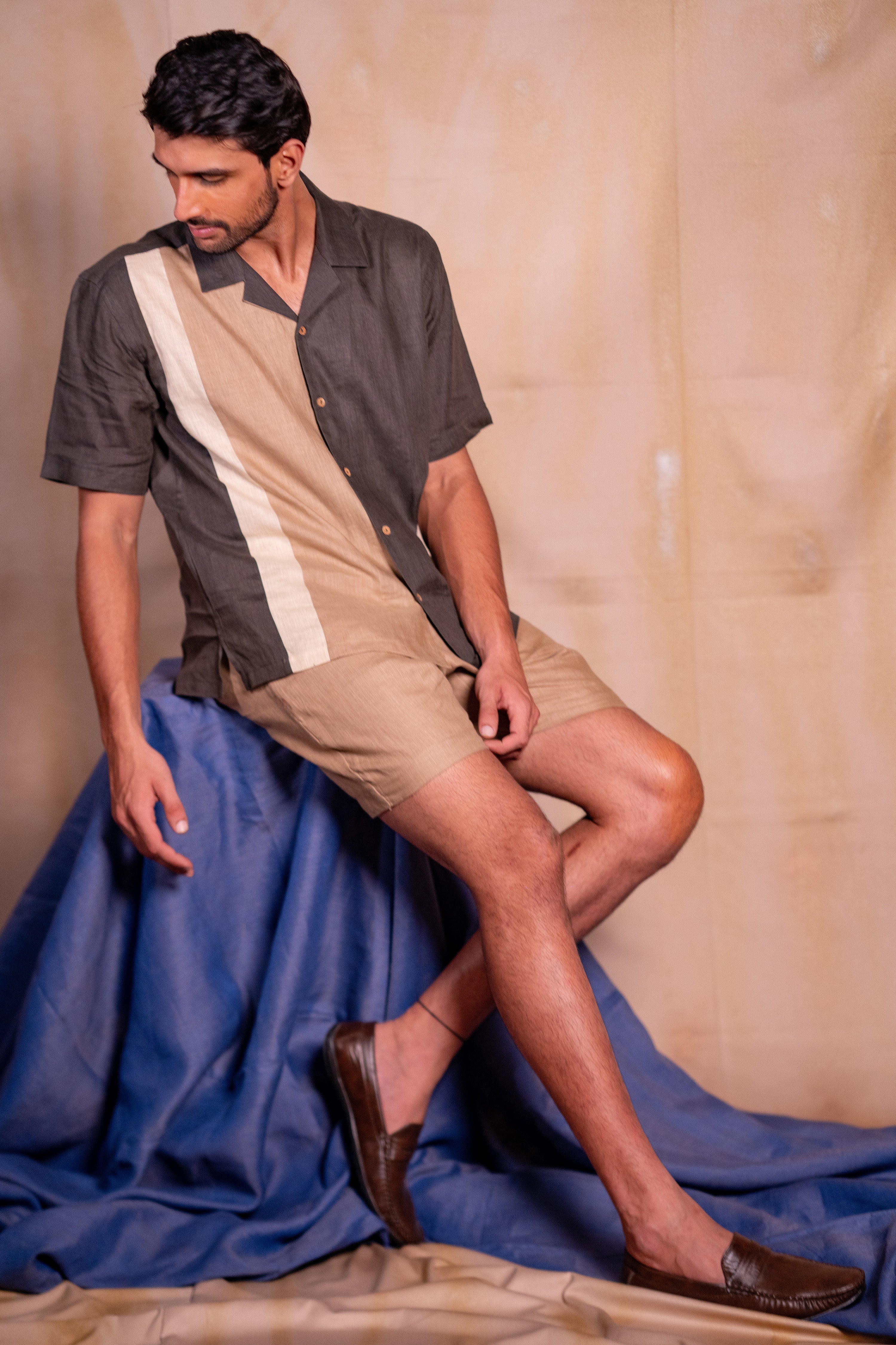 Reid shirt Charcoal Grey