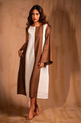 Victoria Dress Chikoo Brown