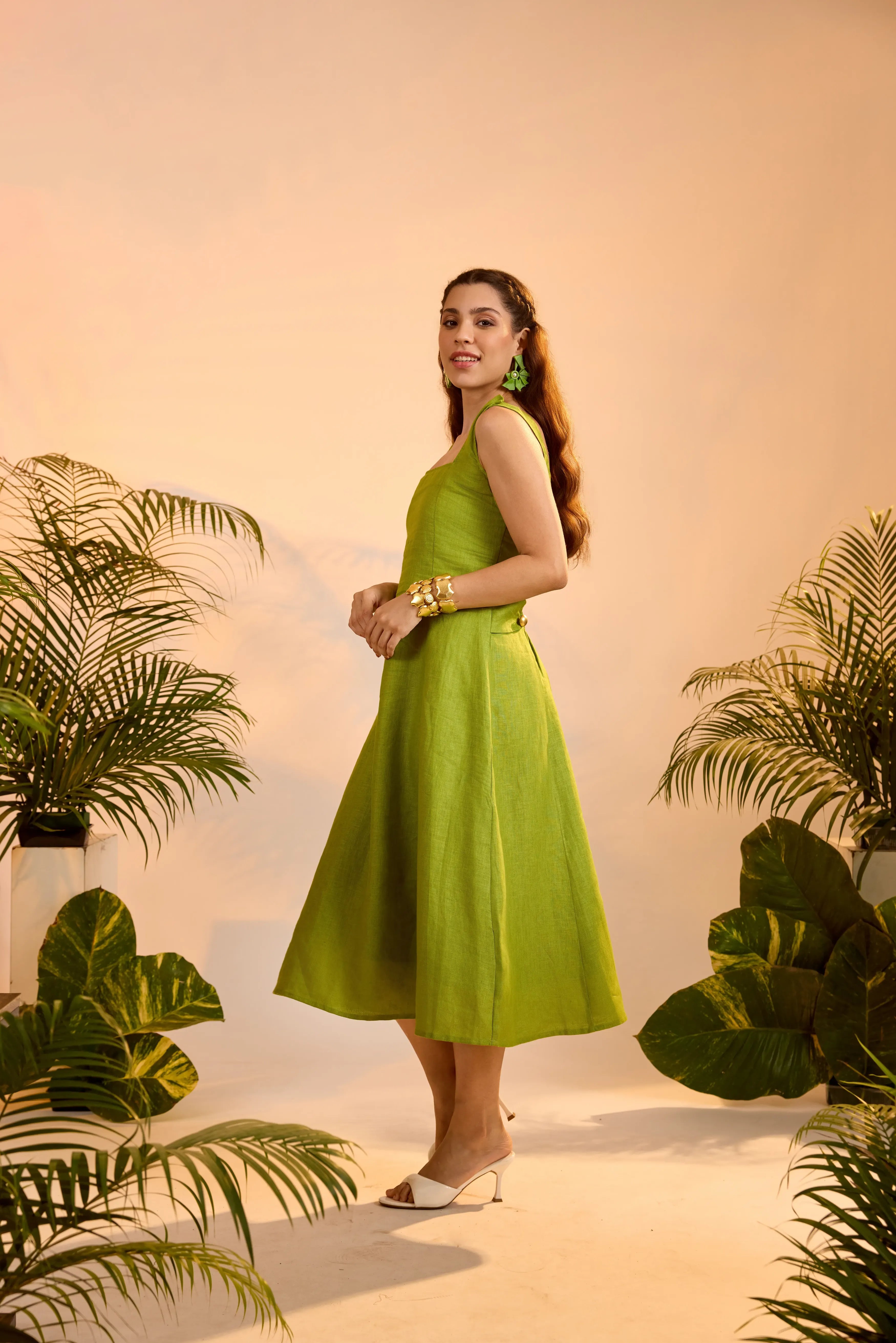 Mira Dress Shamrock Green