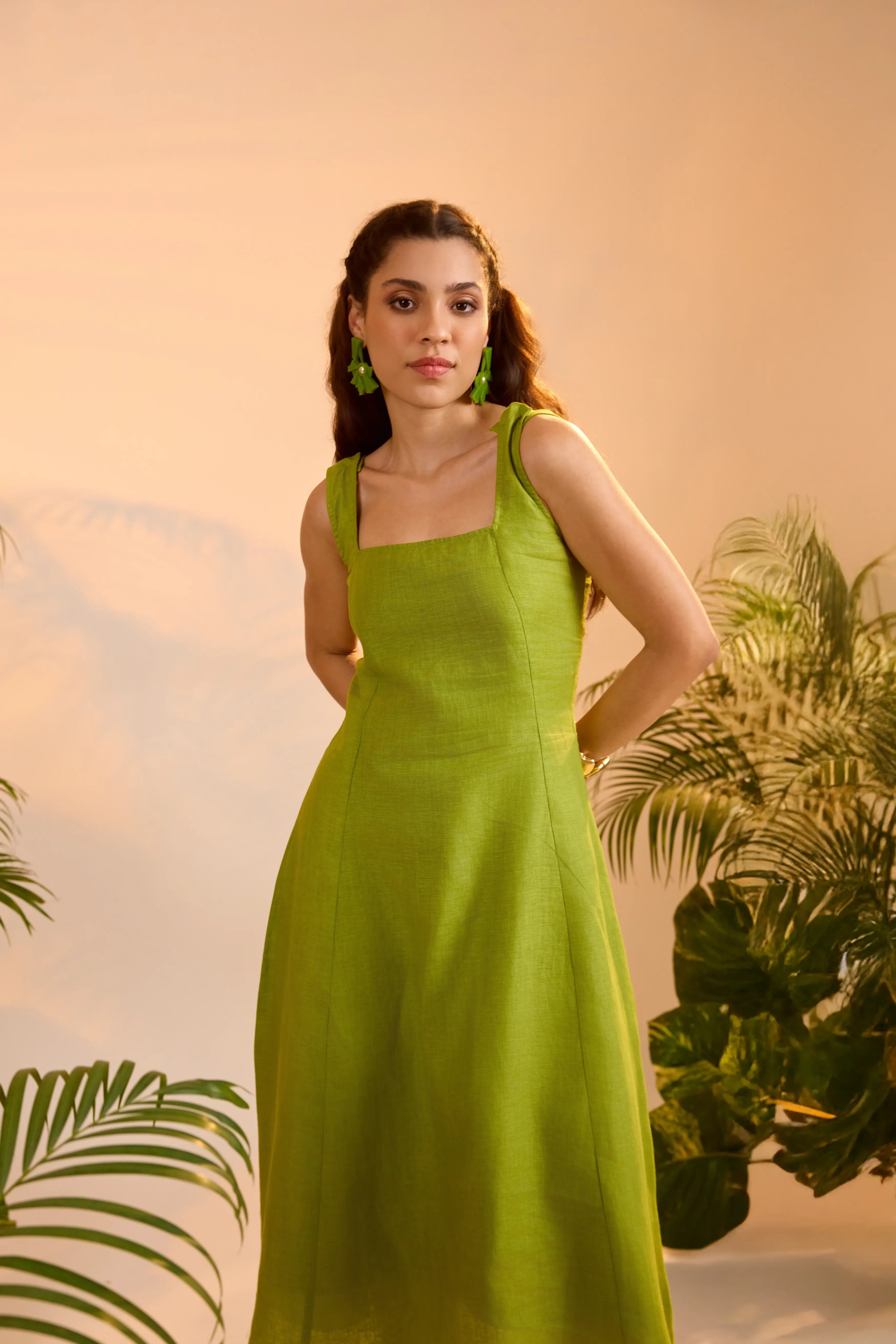 Mira Dress Shamrock Green