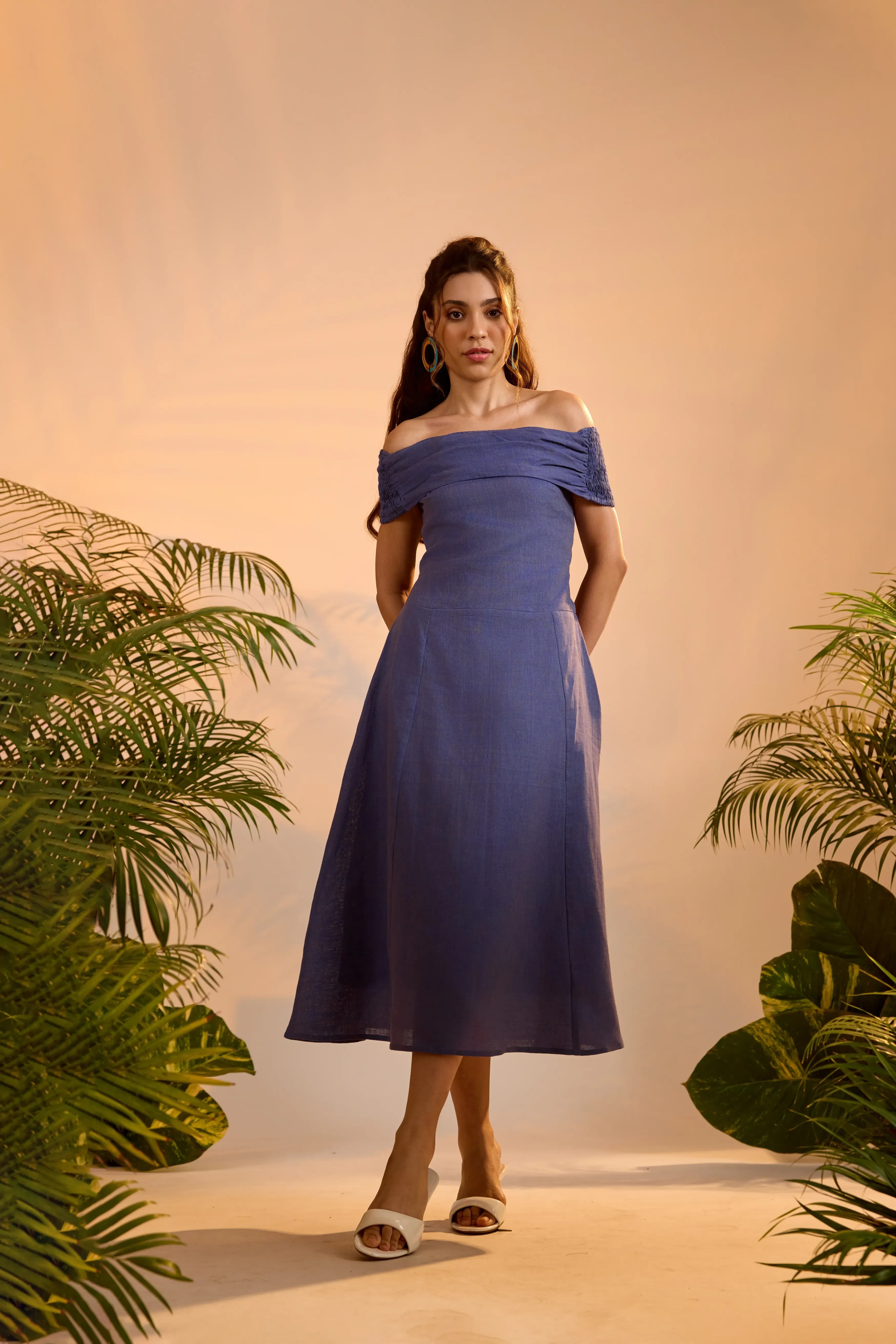 Yara Dress Ashwave Blue