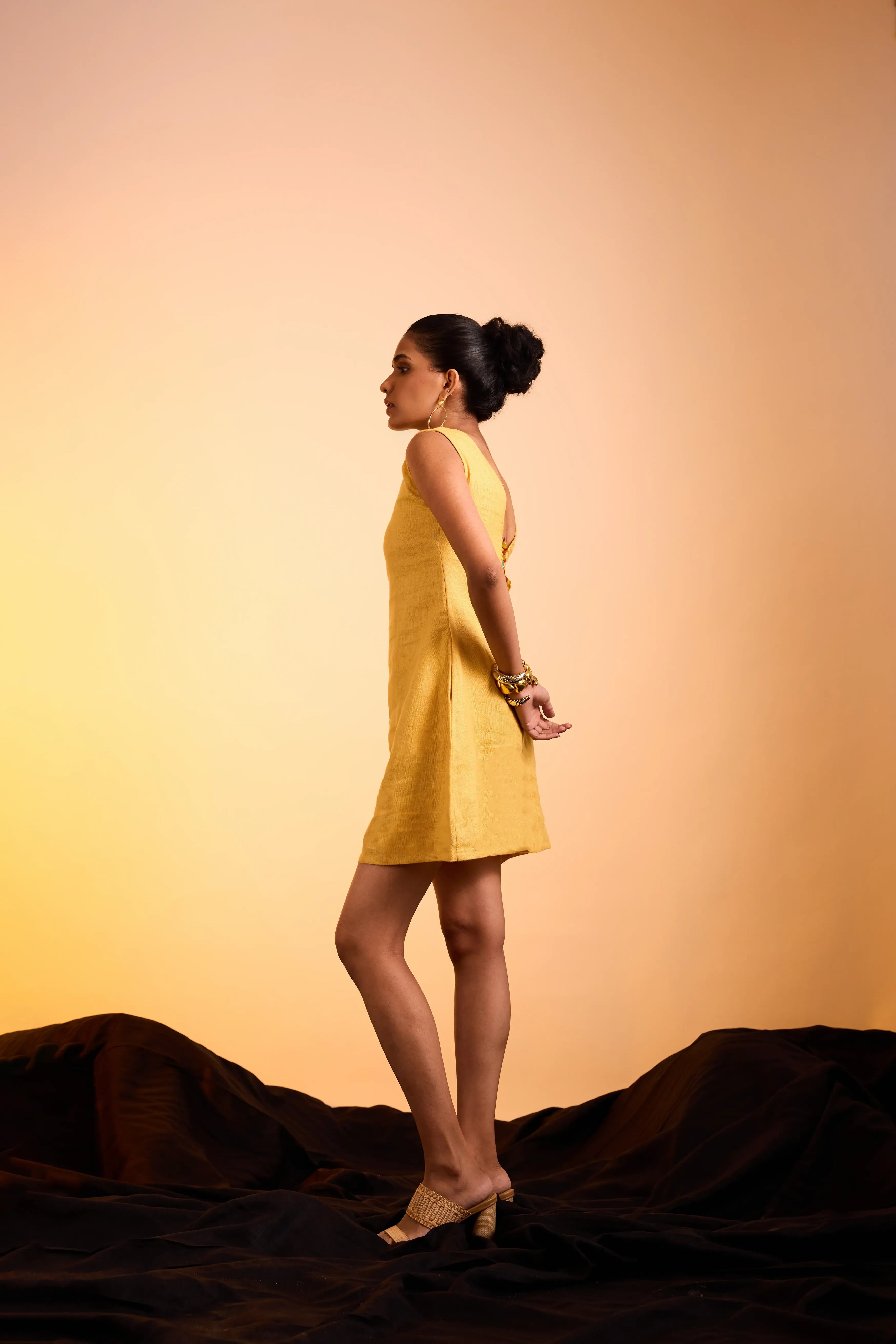 Tilda Dress Honey Mustard
