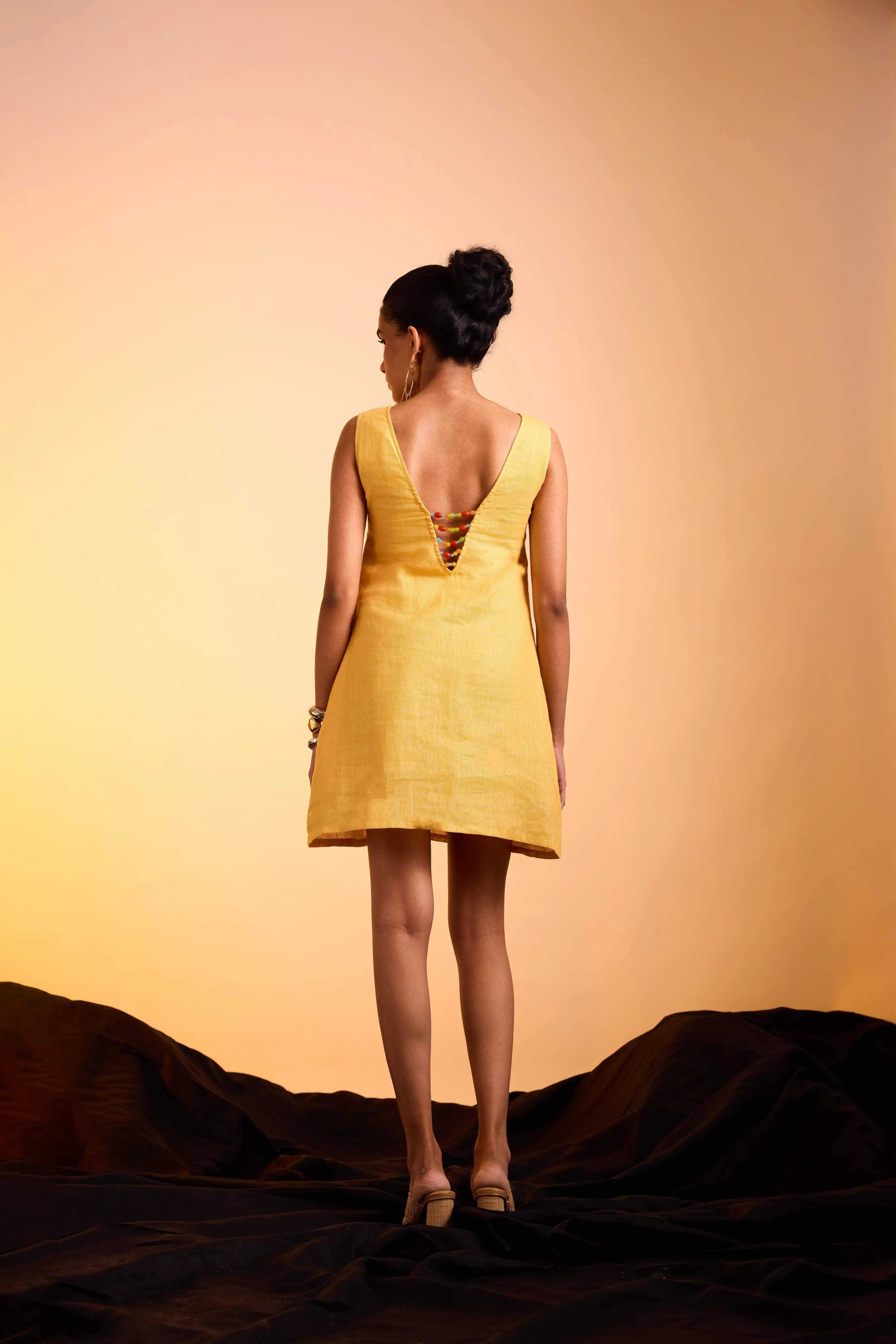 Tilda Dress Honey Mustard