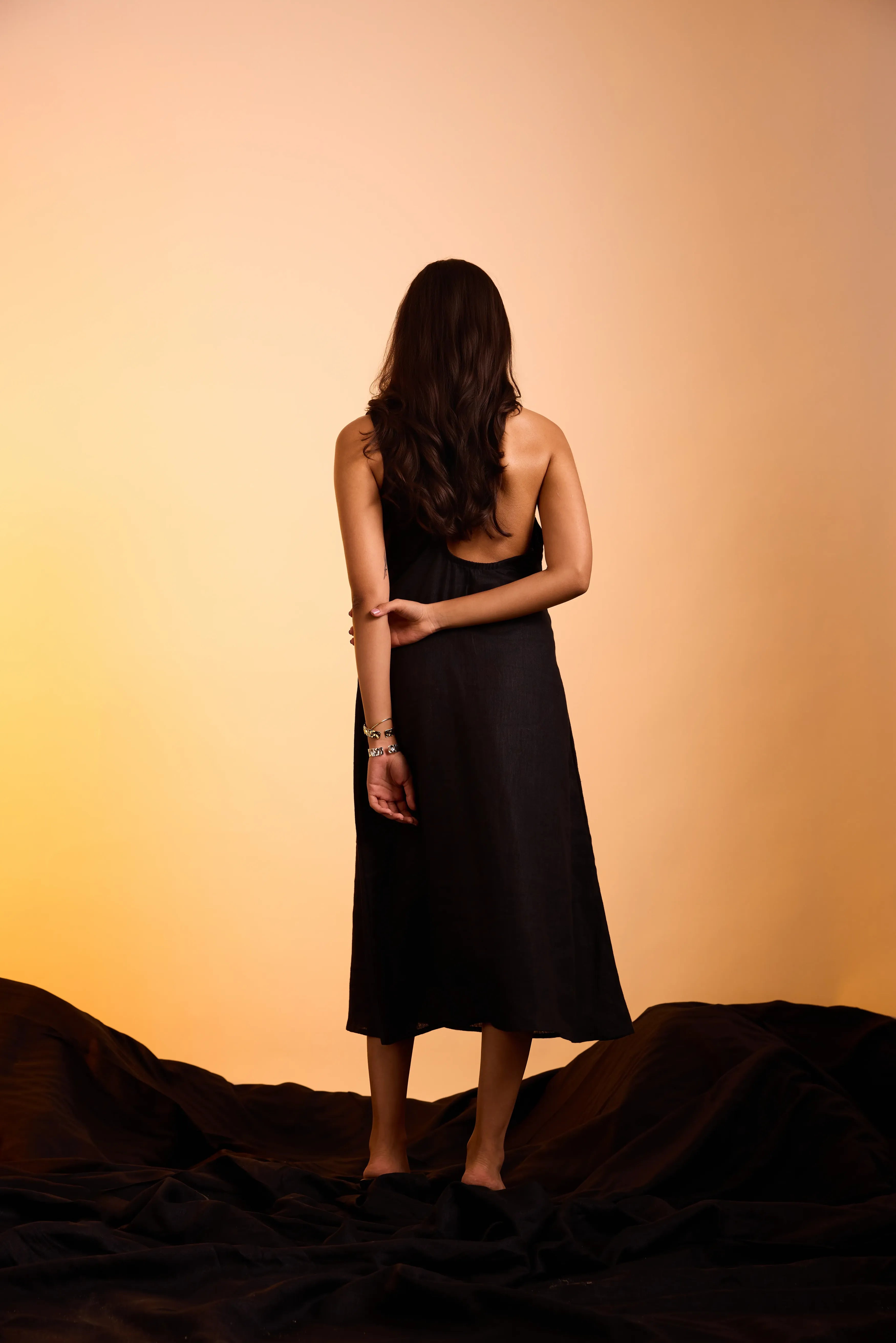 Luna Dress Jet Black